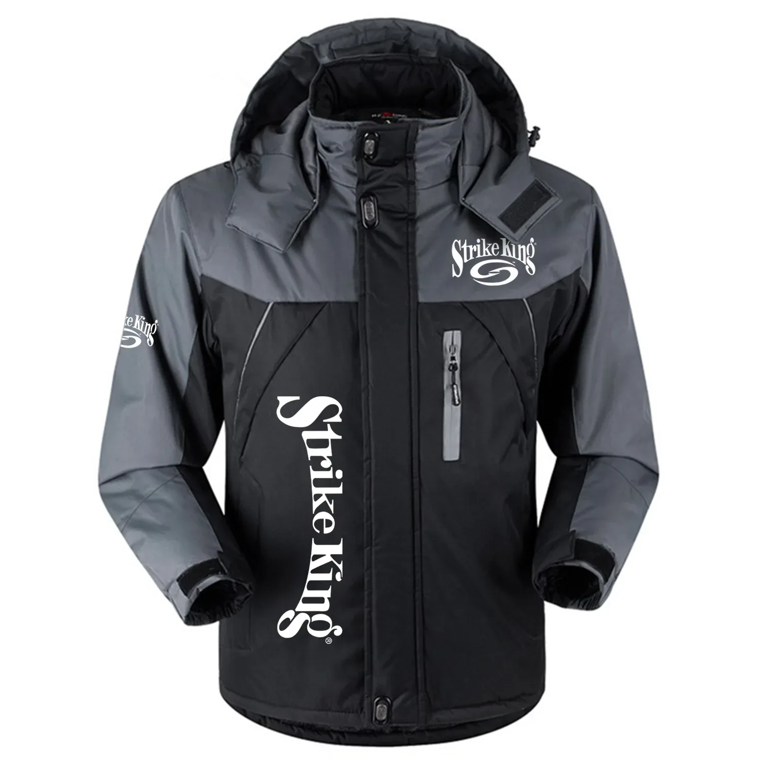 Strike King Exclusive Logo Outdoor Charging Suit Slim Fit Plush Waterproof Windproof Jacket Detachable Hood HCPDPCS1409SKZ – Strike King Gift