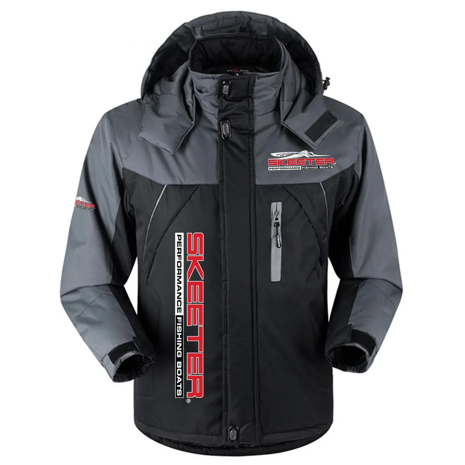 Skeeter Exclusive Logo Outdoor Charging Suit Slim Fit Plush Waterproof Windproof Jacket Detachable Hood HCPDPCS1409STZ – Skeeter Gift Skeeter Exclusive Logo Outdoor Charging Suit Slim Fit Plush Waterproof Windproof Jacket Detachable Hood HCPDPCS1409STZ – Skeeter Gift