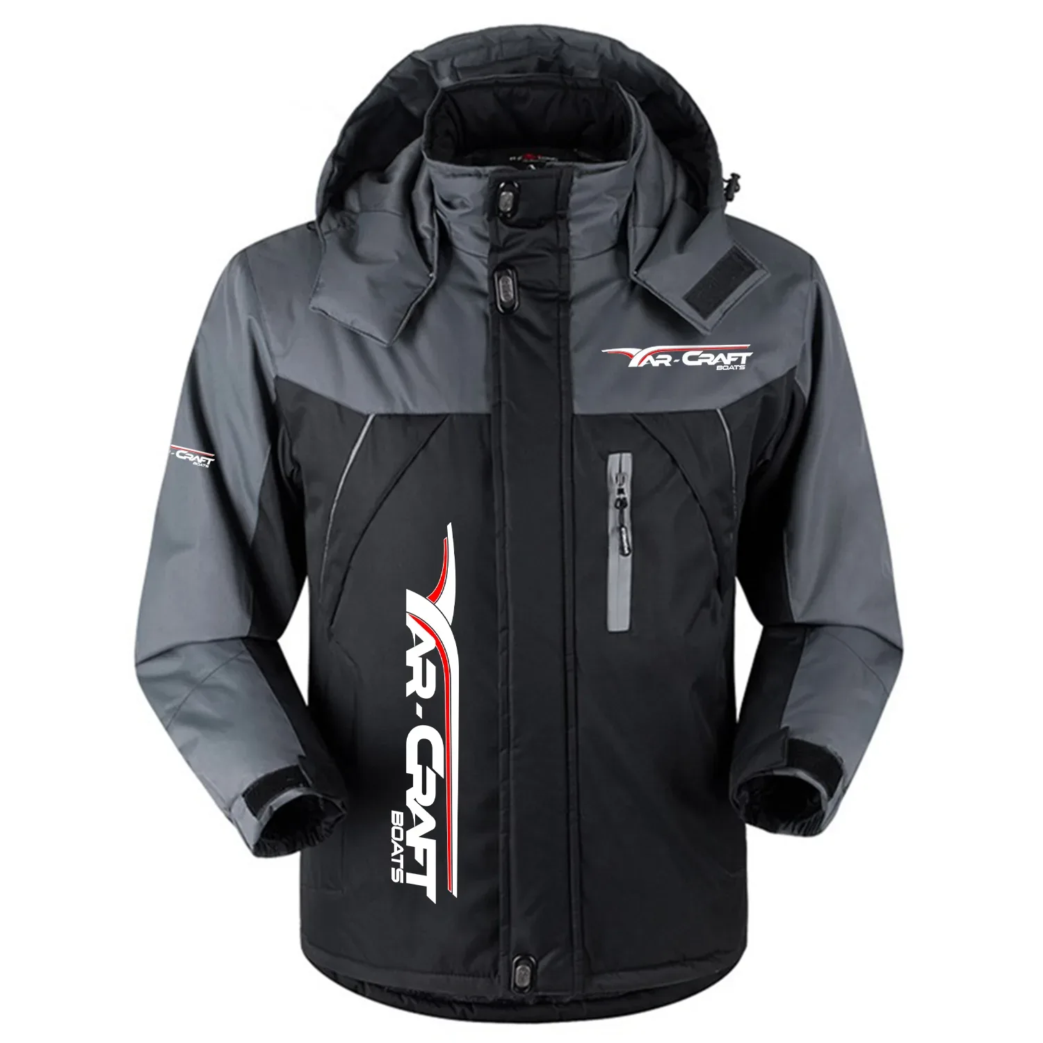 Yar-Craft Exclusive Logo Outdoor Charging Suit Slim Fit Plush Waterproof Windproof Jacket Detachable Hood HCPDPCS1409YCZ – Yar-Craft Gift