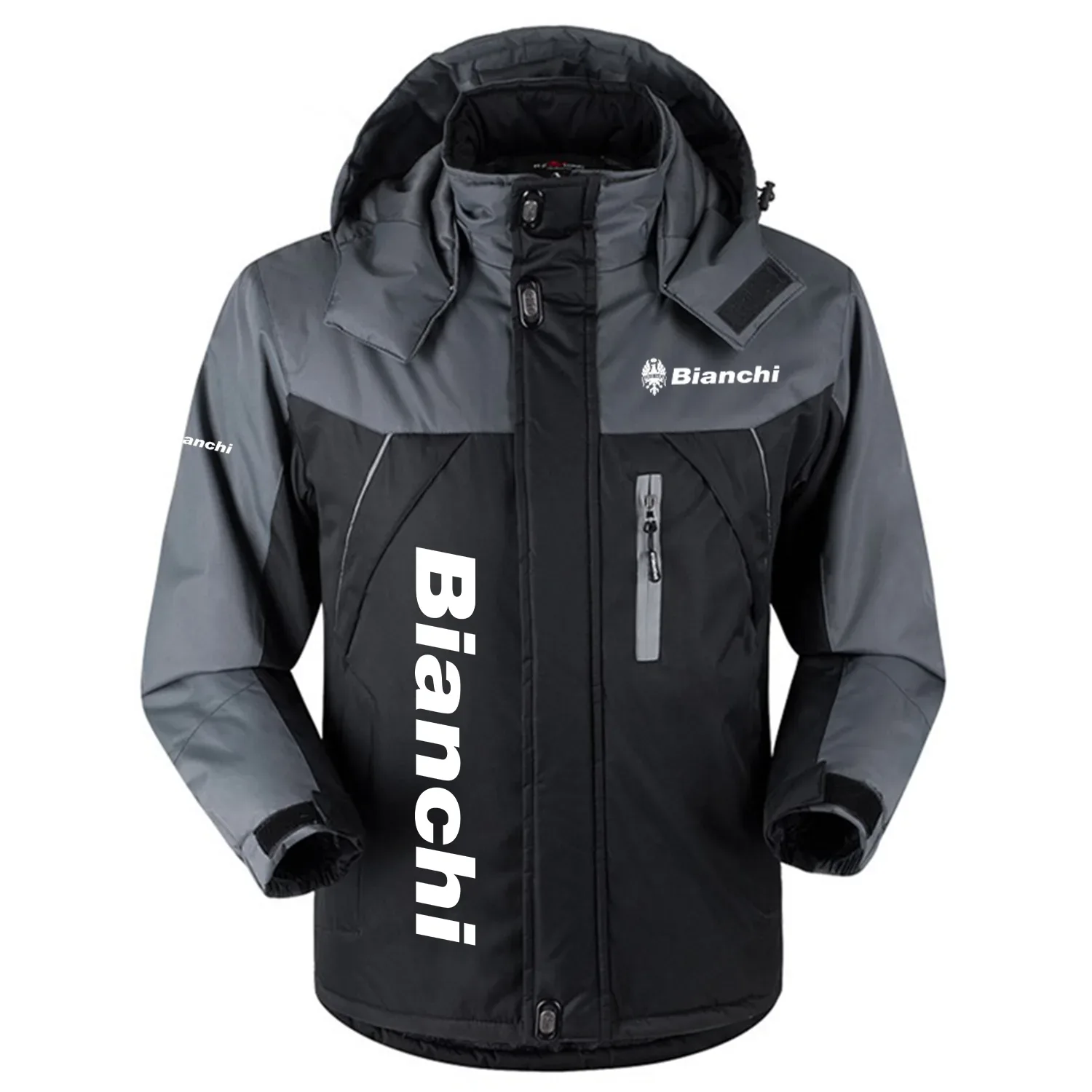 Bianchi Exclusive Logo Outdoor Charging Suit Slim Fit Plush Waterproof Windproof Jacket Detachable Hood OSBCLPCS1211BAZ – Bianchi Jacket Bianchi Exclusive Logo Outdoor Charging Suit Slim Fit Plush Waterproof Windproof Jacket Detachable Hood OSBCLPCS1211BAZ – Bianchi Jacket
