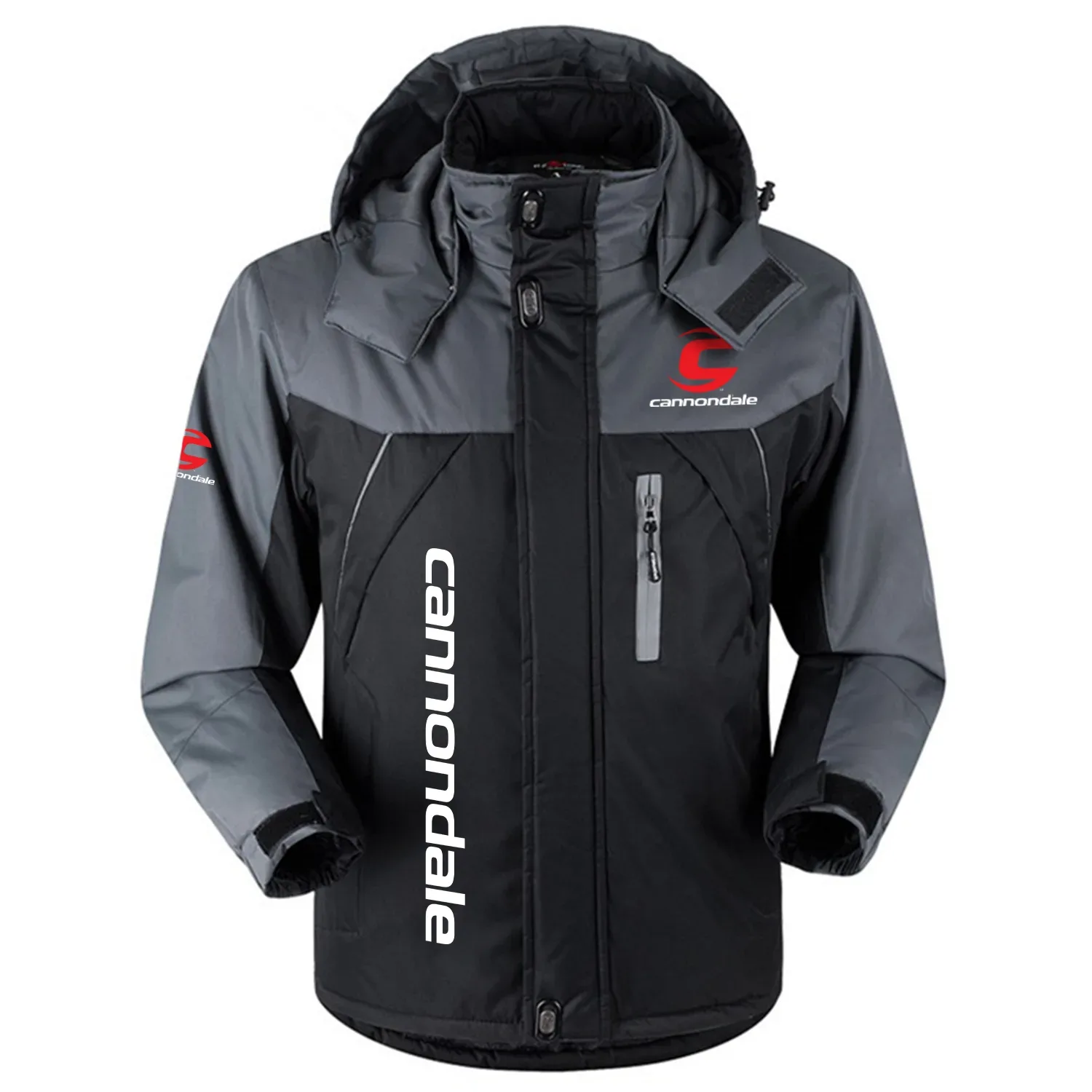 Cannondale Exclusive Logo Outdoor Charging Suit Slim Fit Plush Waterproof Windproof Jacket Detachable Hood OSBCLPCS1211CNZ – Cannondale Jacket