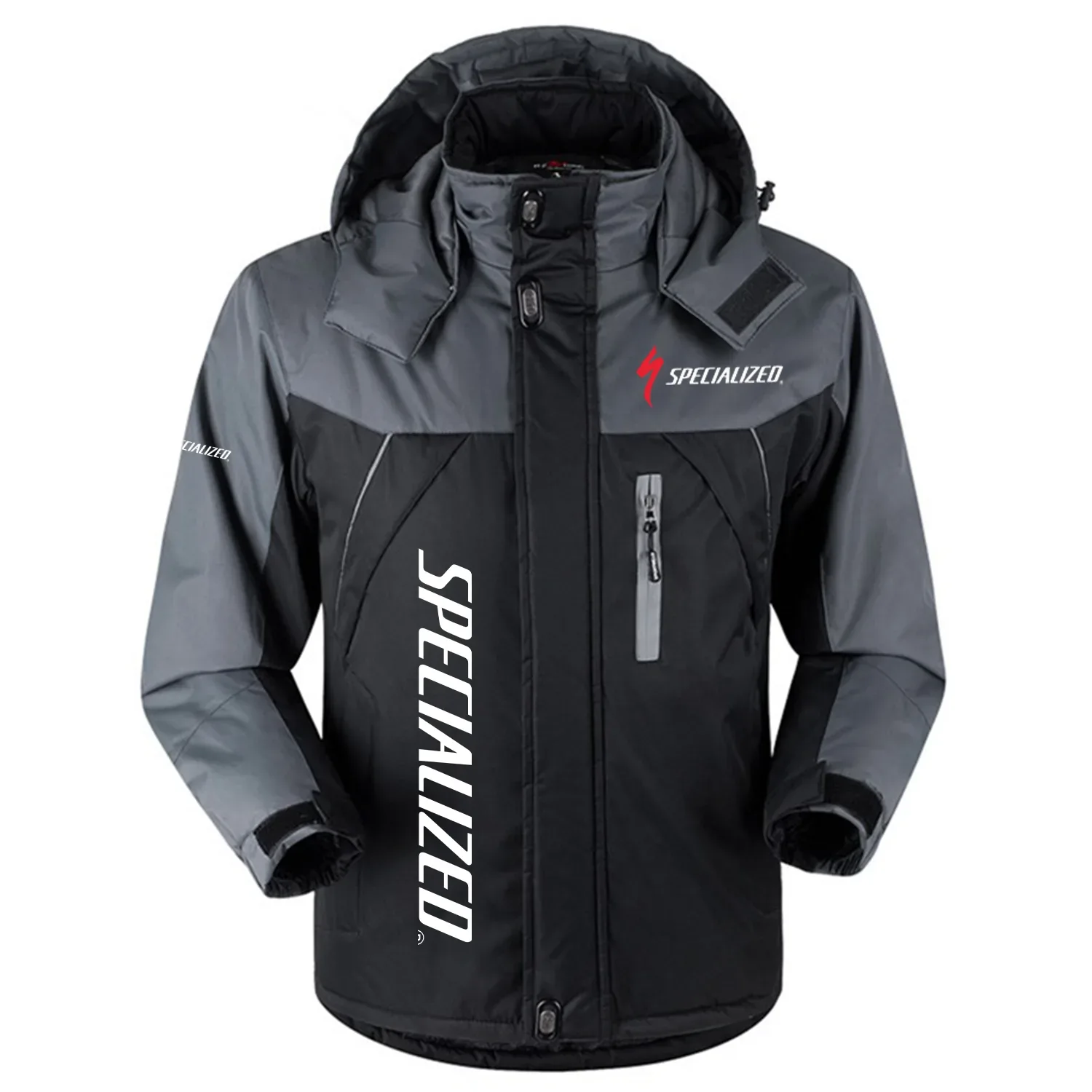 Specialized Exclusive Logo Outdoor Charging Suit Slim Fit Plush Waterproof Windproof Jacket Detachable Hood OSBCLPCS1211SCZ – Specialized Jacket Specialized Exclusive Logo Outdoor Charging Suit Slim Fit Plush Waterproof Windproof Jacket Detachable Hood OSBCLPCS1211SCZ – Specialized Jacket