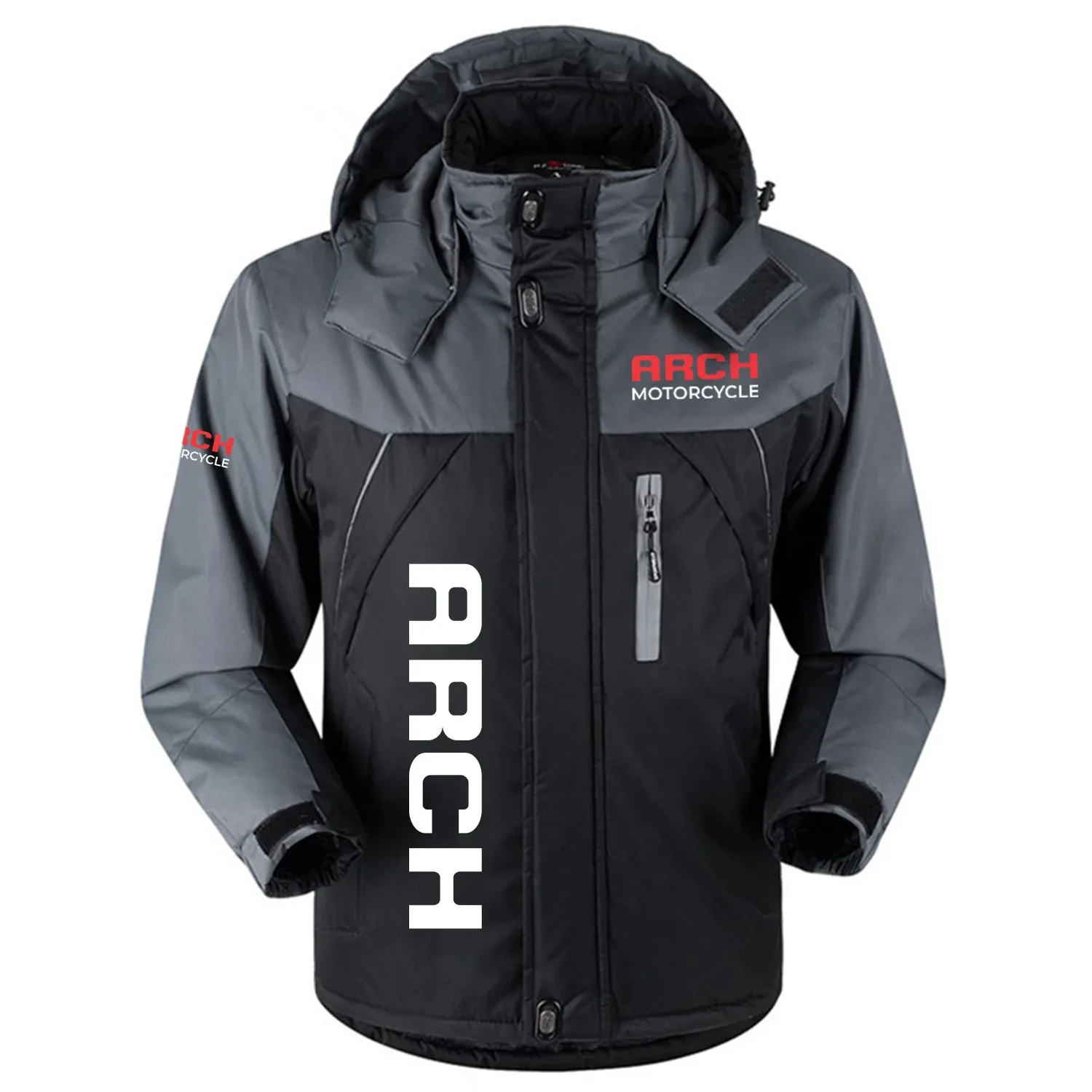 Arch Motorcycle Exclusive Logo Outdoor Charging Suit Slim Fit Plush Waterproof Windproof Jacket Detachable Hood OSMTBPCS1211AMZ – Arch Motorcycle Jacket Arch Motorcycle Exclusive Logo Outdoor Charging Suit Slim Fit Plush Waterproof Windproof Jacket Detachable Hood OSMTBPCS1211AMZ – Arch Motorcycle Jacket