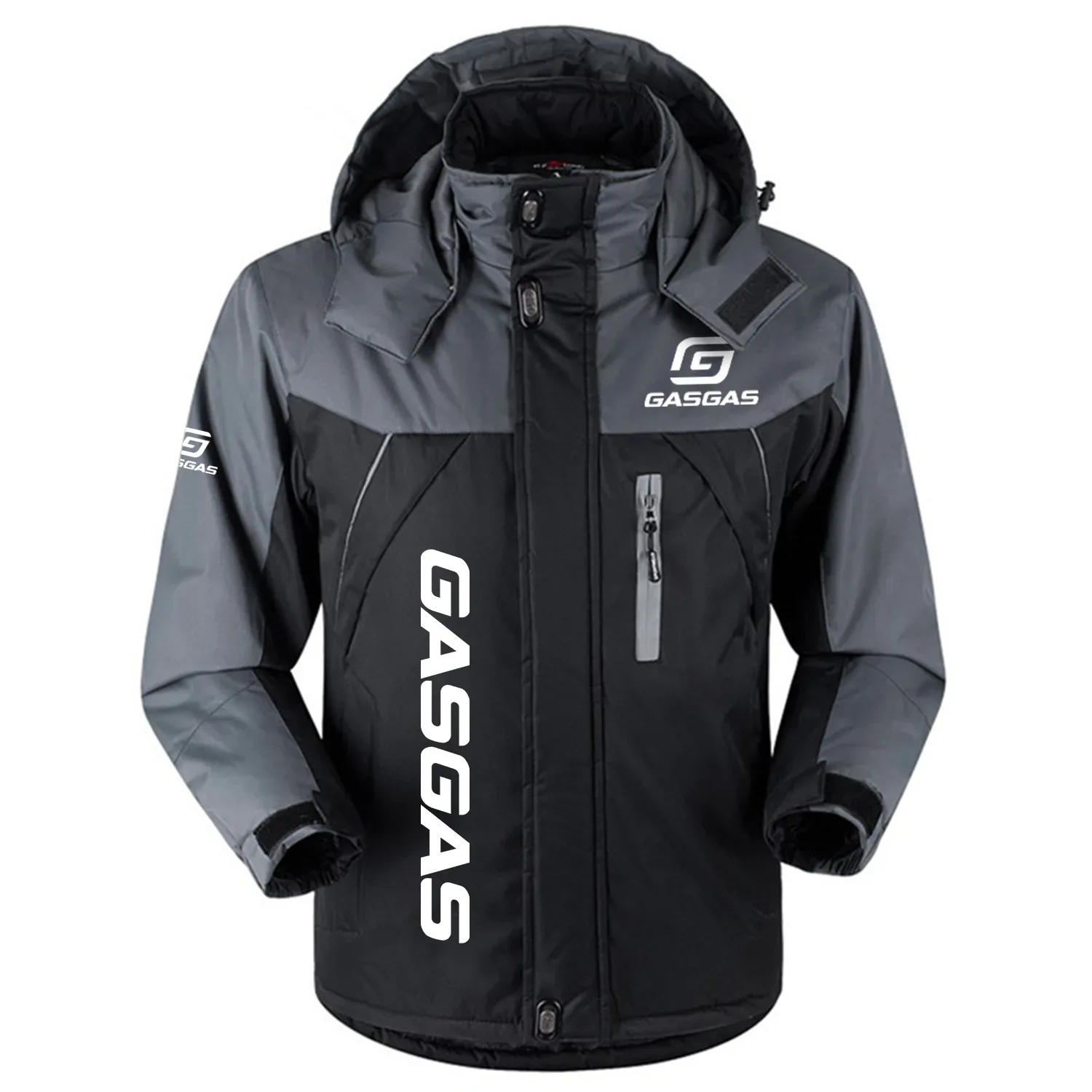 GasGas Exclusive Logo Outdoor Charging Suit Slim Fit Plush Waterproof Windproof Jacket Detachable Hood OSMTBPCS1211GGZ – GasGas Jacket