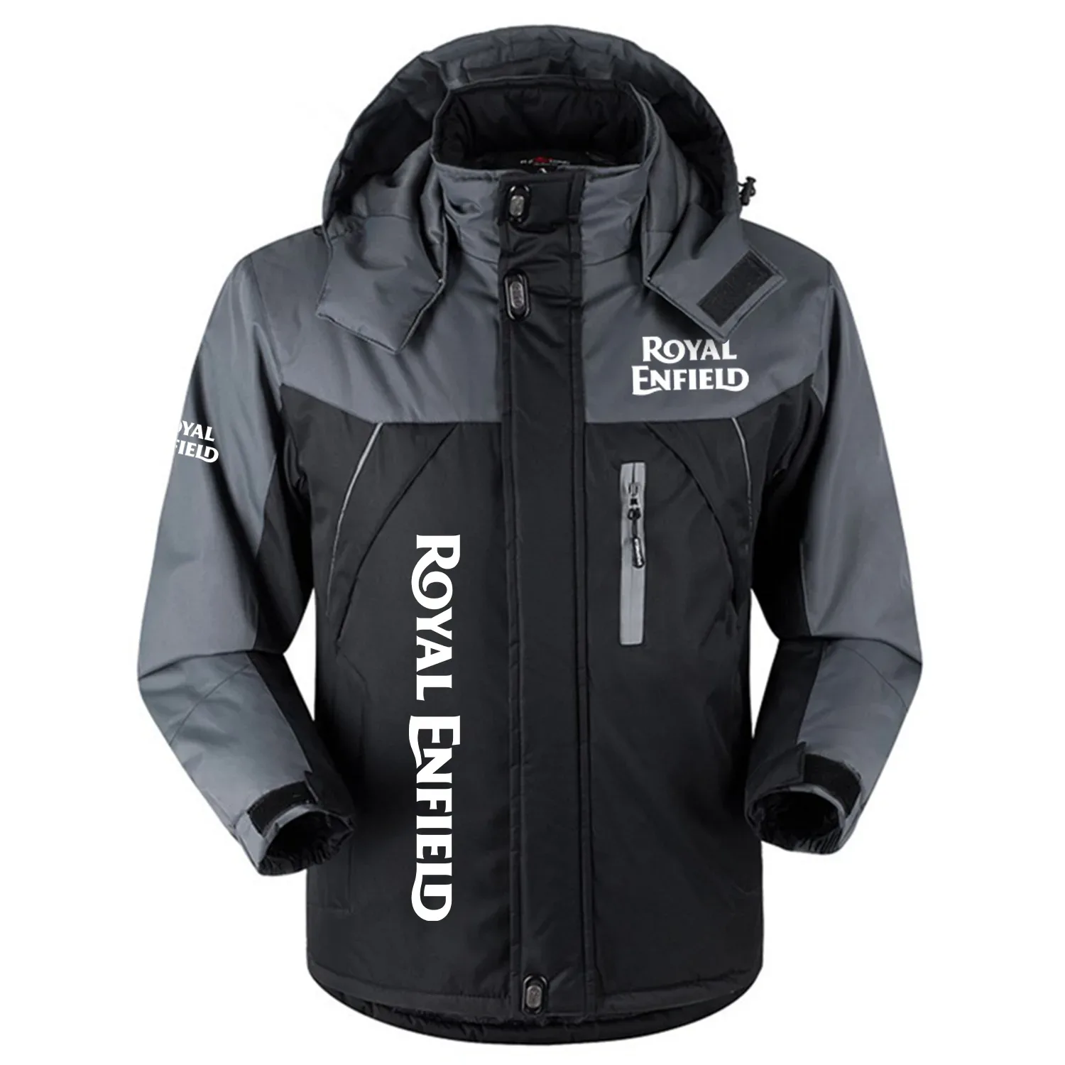 Royal Enfield Exclusive Logo Outdoor Charging Suit Slim Fit Plush Waterproof Windproof Jacket Detachable Hood OSMTBPCS1211REZ – Royal Enfield Jacket Royal Enfield Exclusive Logo Outdoor Charging Suit Slim Fit Plush Waterproof Windproof Jacket Detachable Hood OSMTBPCS1211REZ – Royal Enfield Jacket