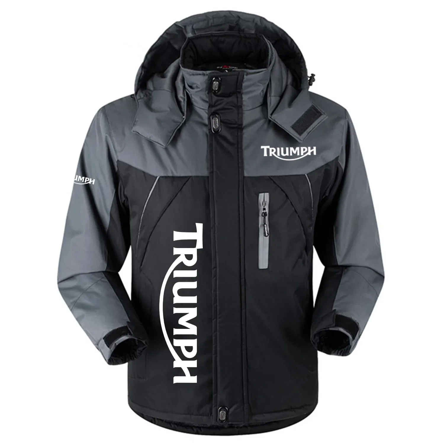 Triumph Exclusive Logo Outdoor Charging Suit Slim Fit Plush Waterproof Windproof Jacket Detachable Hood OSMTBPCS1211TRZ – Triumph Jacket Triumph Exclusive Logo Outdoor Charging Suit Slim Fit Plush Waterproof Windproof Jacket Detachable Hood OSMTBPCS1211TRZ – Triumph Jacket
