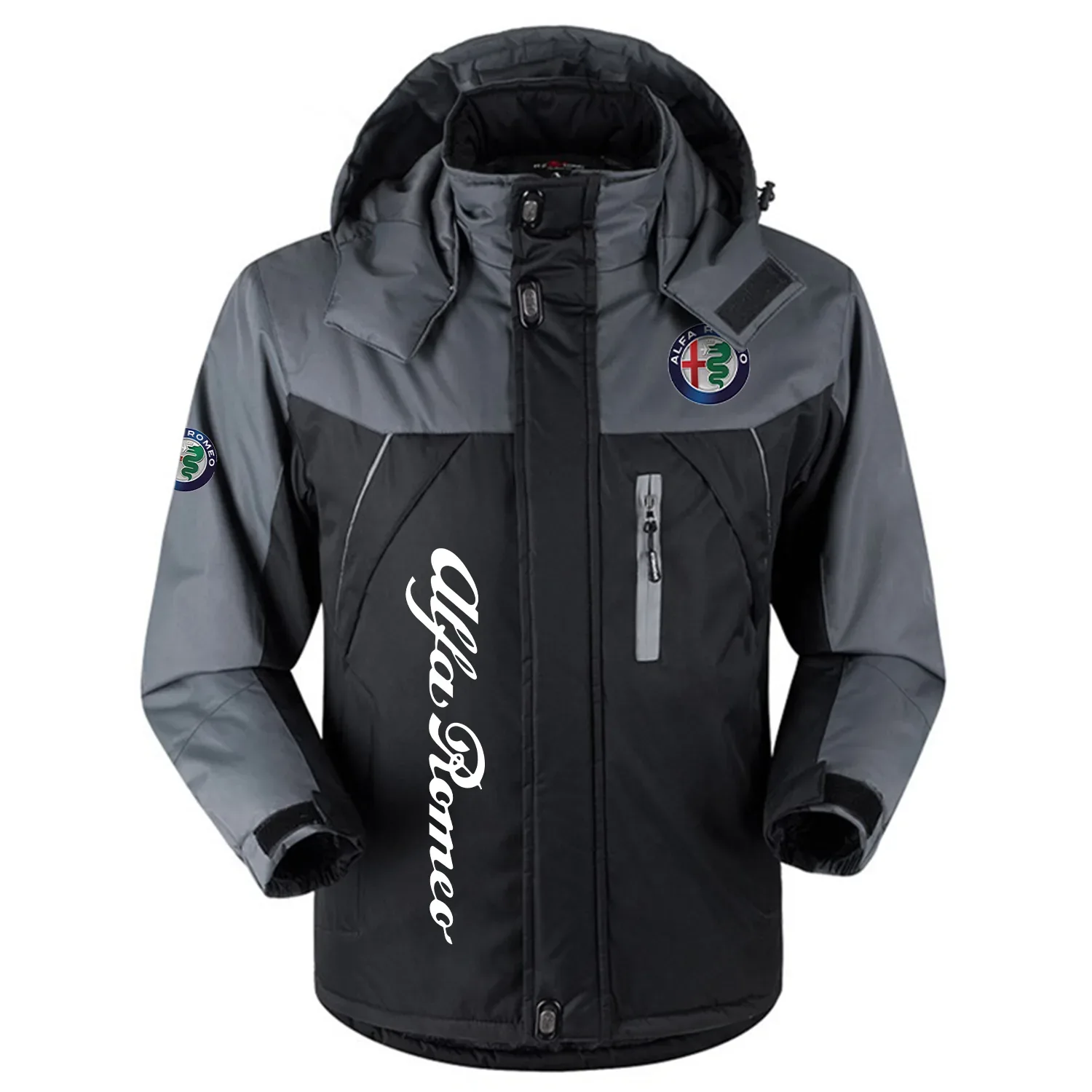 Alfa Romeo Exclusive Logo Outdoor Charging Suit Slim Fit Plush Waterproof Windproof Jacket Detachable Hood OUFAPCS0819AFZ – Alfa Romeo Jacket Alfa Romeo Exclusive Logo Outdoor Charging Suit Slim Fit Plush Waterproof Windproof Jacket Detachable Hood OUFAPCS0819AFZ – Alfa Romeo Jacket
