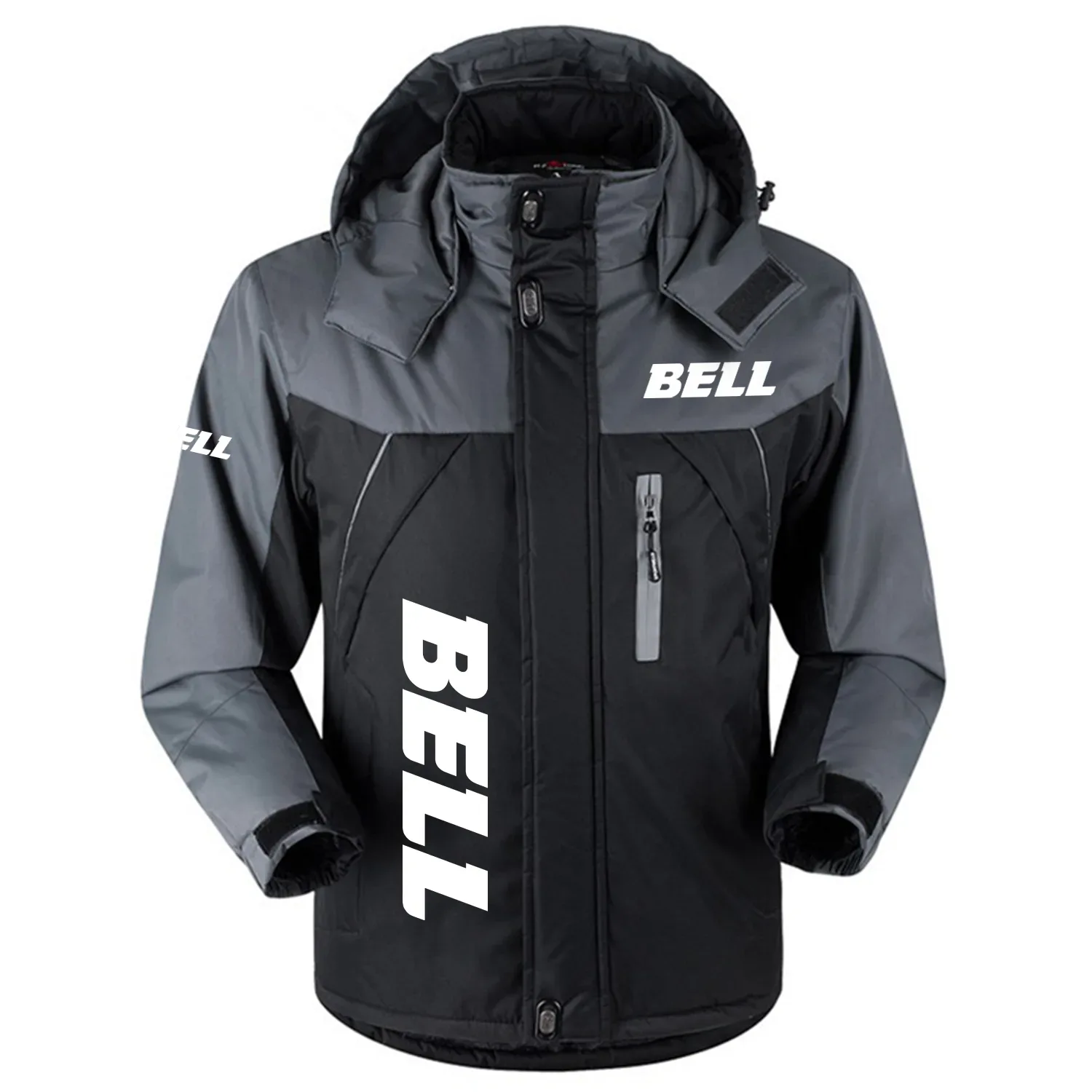Bell Equipment Exclusive Logo Outdoor Charging Suit Slim Fit Plush Waterproof Windproof Jacket Detachable Hood OUFAPCS0819BQZ – Bell Equipment Gift