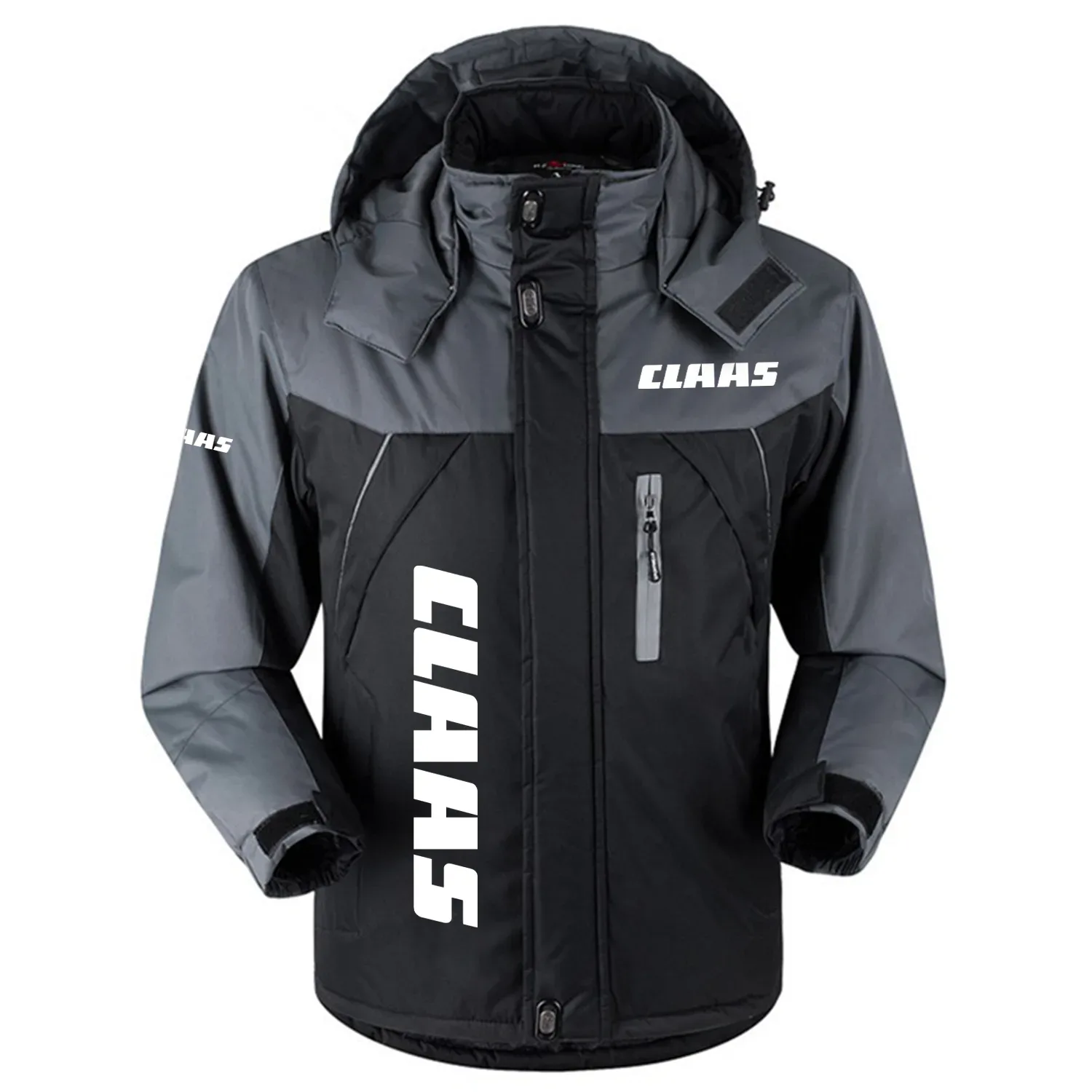 Claas Exclusive Logo Outdoor Charging Suit Slim Fit Plush Waterproof Windproof Jacket Detachable Hood OUFAPCS0819CLZ – Claas Gift