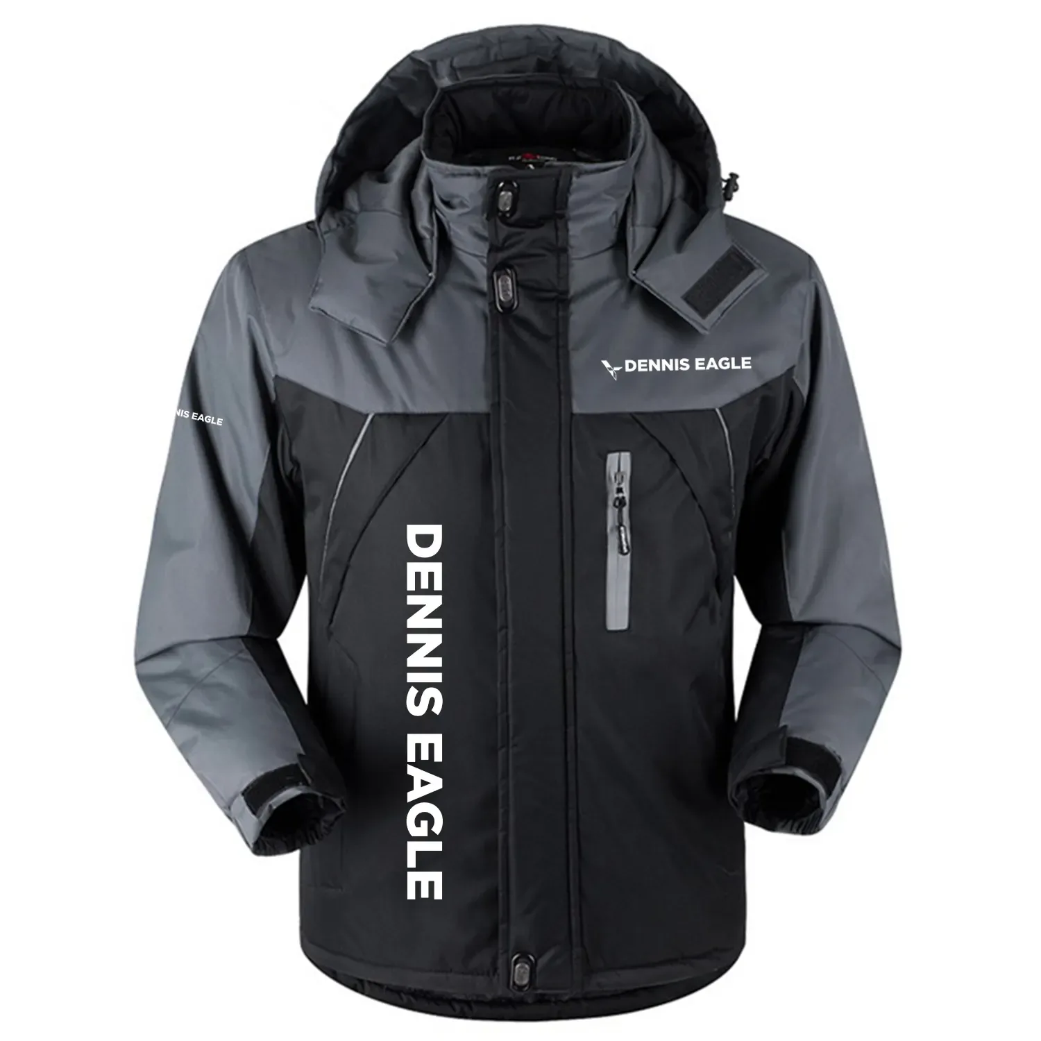Dennis Eagle Exclusive Logo Outdoor Charging Suit Slim Fit Plush Waterproof Windproof Jacket Detachable Hood OUFAPCS0819DGZ – Dennis Eagle Gift