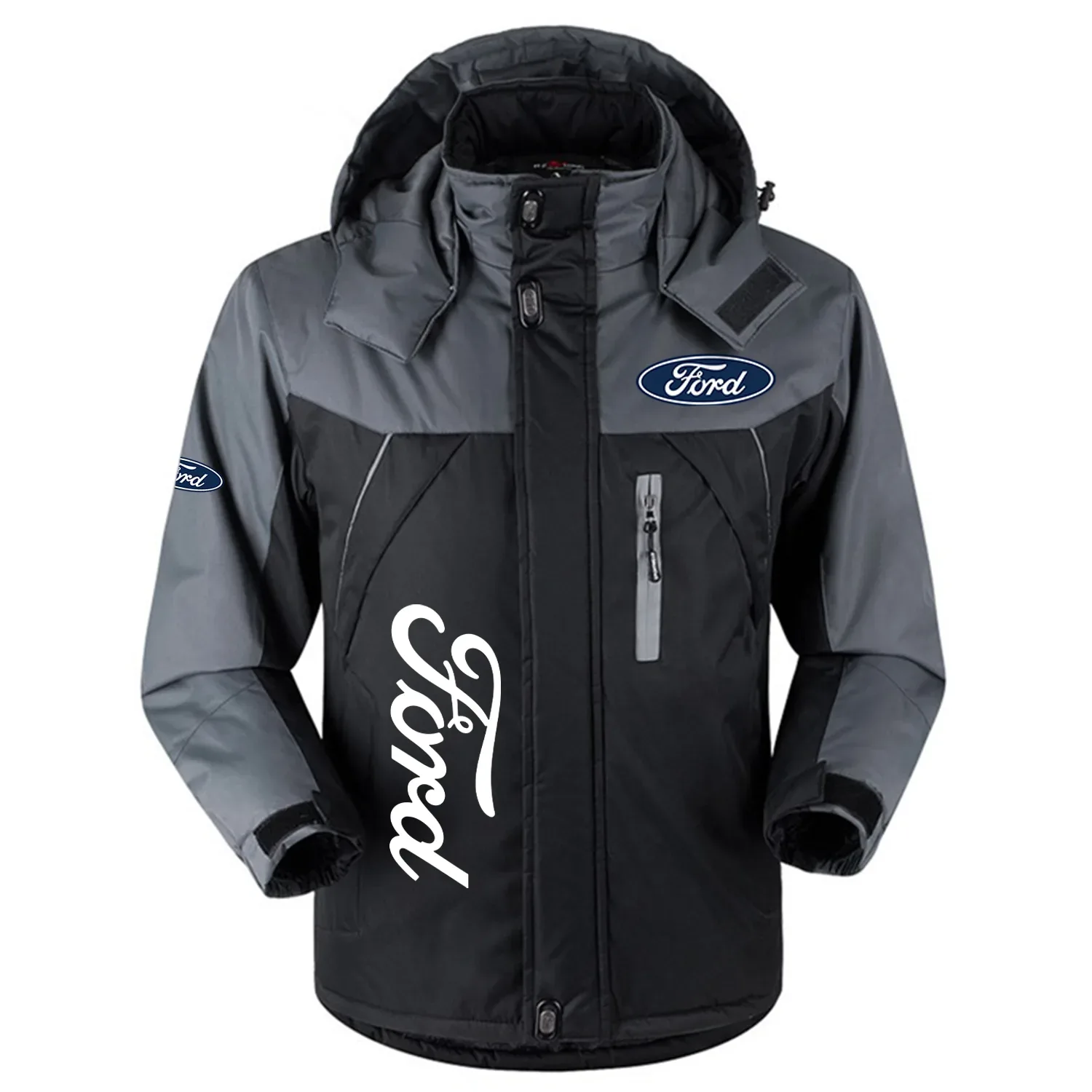 Ford Exclusive Logo Outdoor Charging Suit Slim Fit Plush Waterproof Windproof Jacket Detachable Hood OUFAPCS0819F1Z – Ford Gift Ford Exclusive Logo Outdoor Charging Suit Slim Fit Plush Waterproof Windproof Jacket Detachable Hood OUFAPCS0819F1Z – Ford Gift