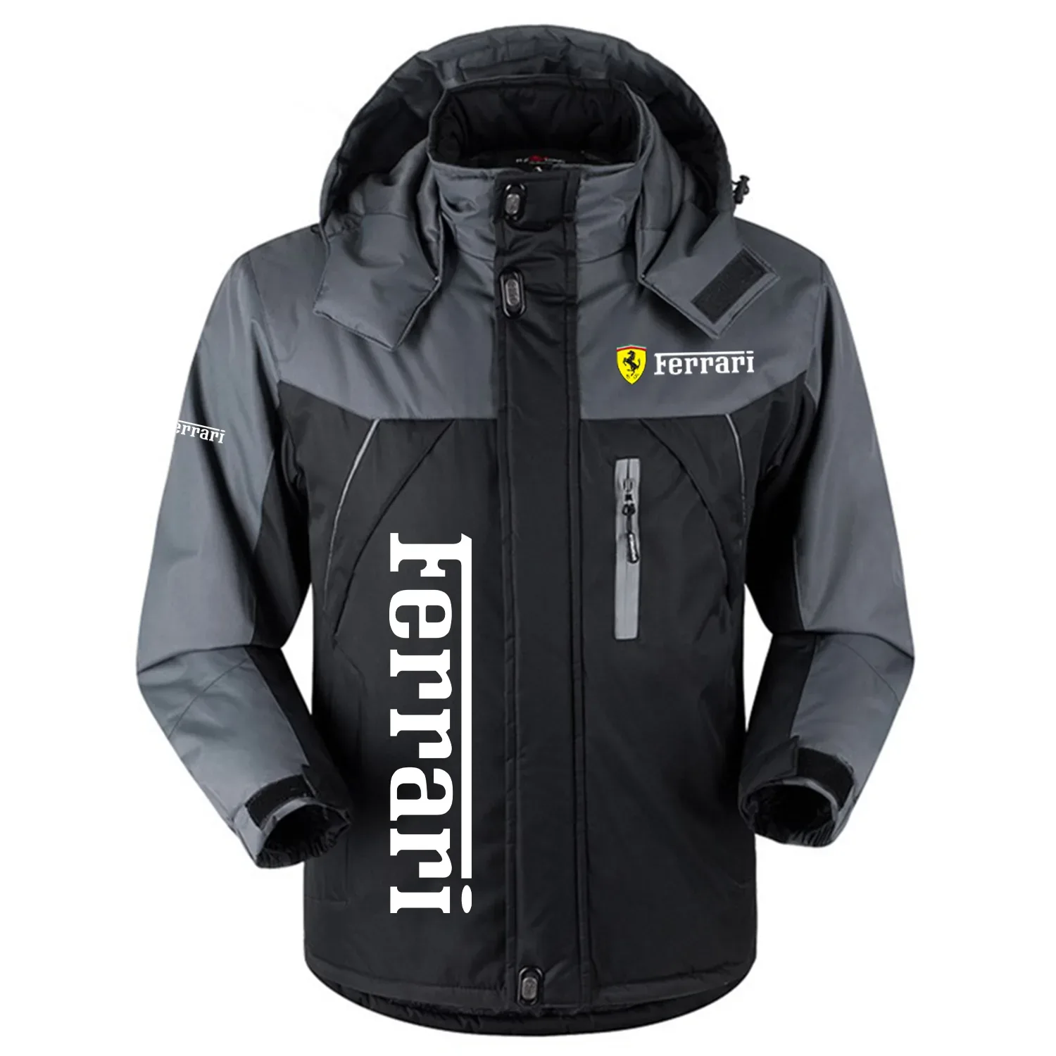 Ferrari Exclusive Logo Outdoor Charging Suit Slim Fit Plush Waterproof Windproof Jacket Detachable Hood OUFAPCS0819FIZ – Ferrari Jacket Ferrari Exclusive Logo Outdoor Charging Suit Slim Fit Plush Waterproof Windproof Jacket Detachable Hood OUFAPCS0819FIZ – Ferrari Jacket