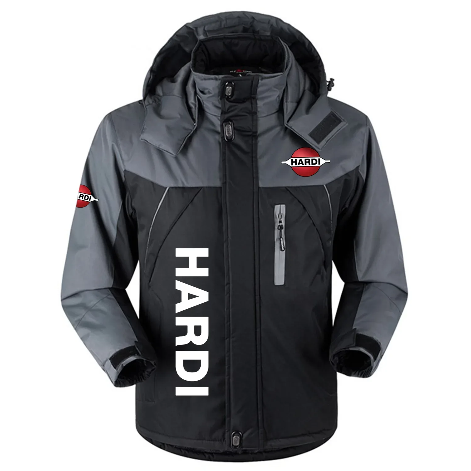 Hardi Exclusive Logo Outdoor Charging Suit Slim Fit Plush Waterproof Windproof Jacket Detachable Hood OUFAPCS0819HAZ – Hardi Gift