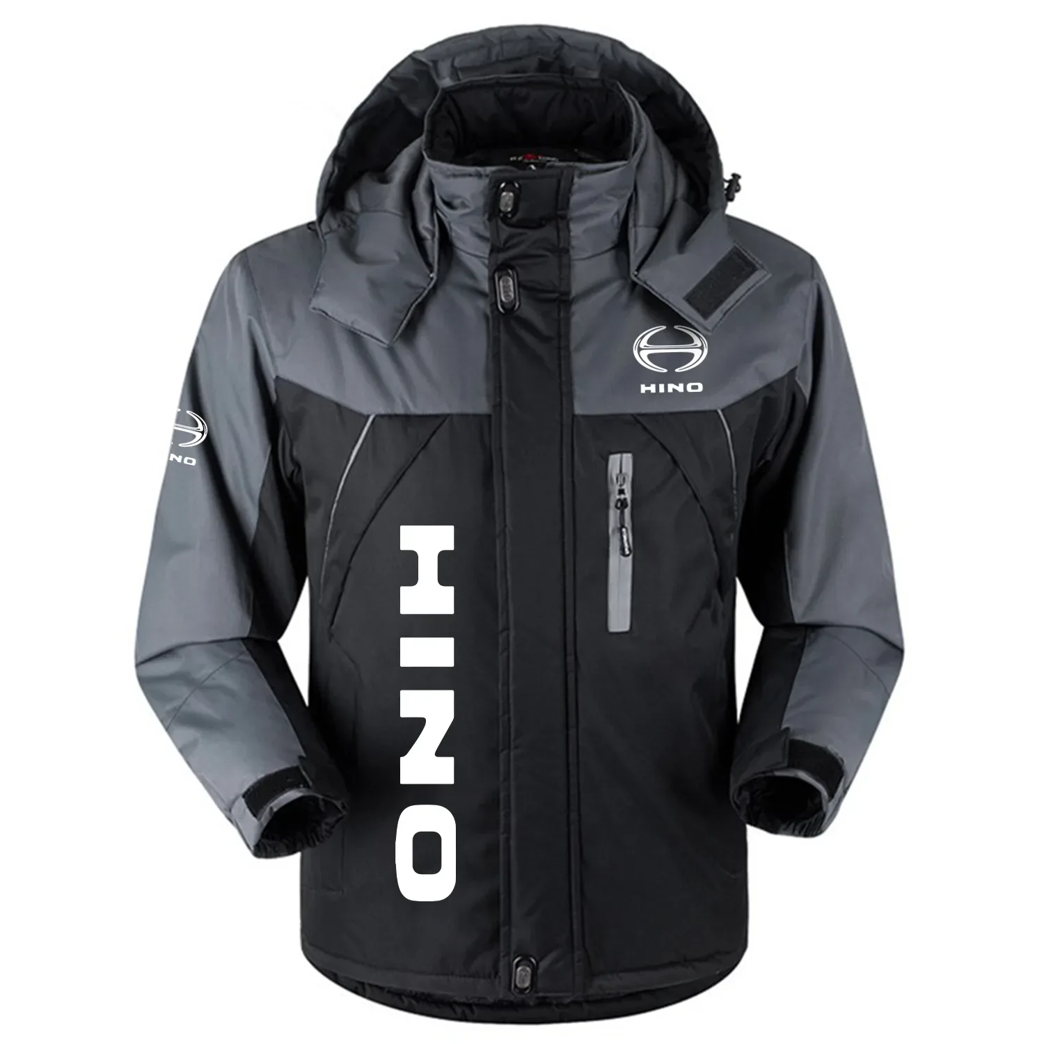 Hino Trucks Exclusive Logo Outdoor Charging Suit Slim Fit Plush Waterproof Windproof Jacket Detachable Hood OUFAPCS0819HNZ – Hino Trucks Gift Hino Trucks Exclusive Logo Outdoor Charging Suit Slim Fit Plush Waterproof Windproof Jacket Detachable Hood OUFAPCS0819HNZ – Hino Trucks Gift