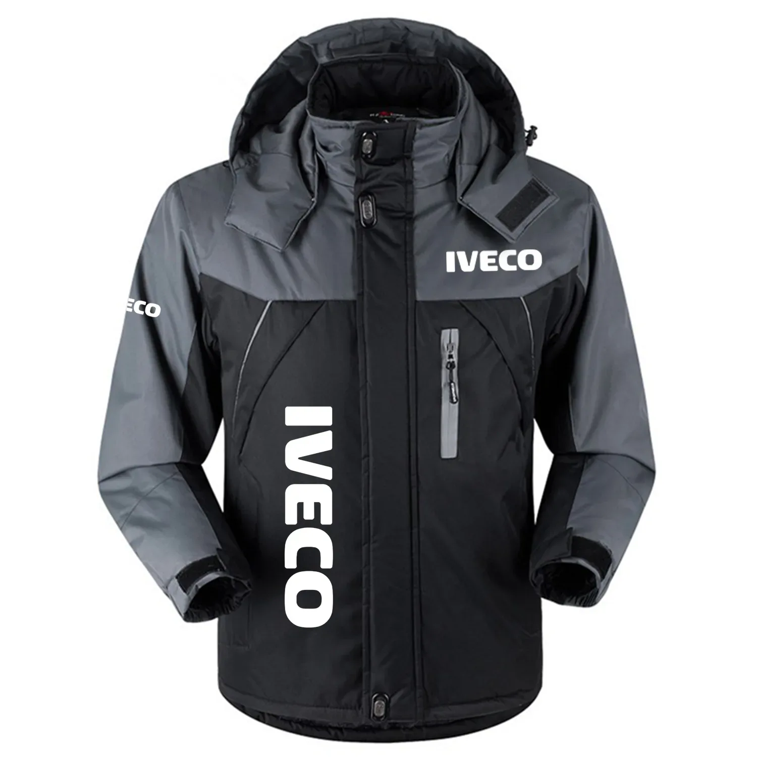 Iveco Exclusive Logo Outdoor Charging Suit Slim Fit Plush Waterproof Windproof Jacket Detachable Hood OUFAPCS0819IVZ – Iveco Gift Iveco Exclusive Logo Outdoor Charging Suit Slim Fit Plush Waterproof Windproof Jacket Detachable Hood OUFAPCS0819IVZ – Iveco Gift