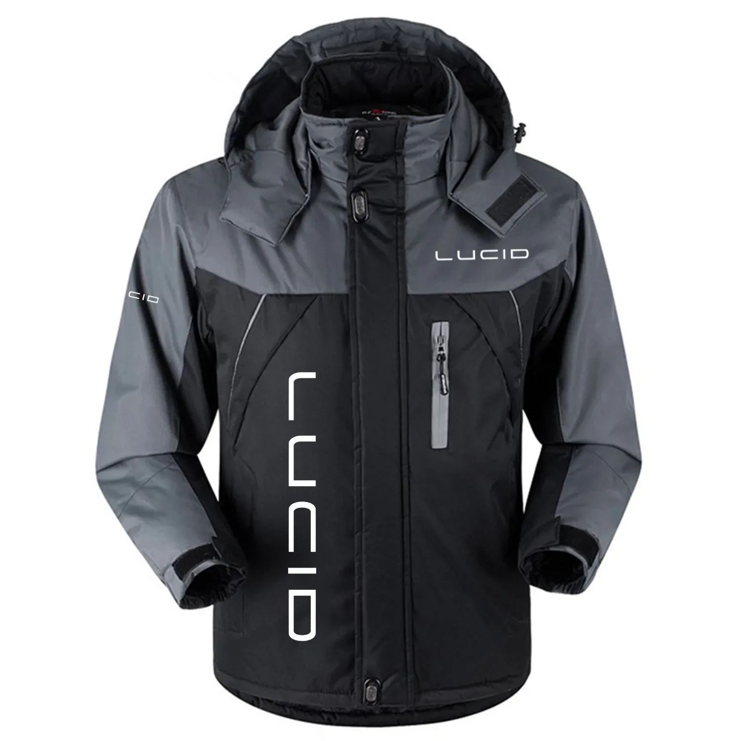 Lucid Exclusive Logo Outdoor Charging Suit Slim Fit Plush Waterproof Windproof Jacket Detachable Hood OUFAPCS0819LUCZ – Lucid Jacket Lucid Exclusive Logo Outdoor Charging Suit Slim Fit Plush Waterproof Windproof Jacket Detachable Hood OUFAPCS0819LUCZ – Lucid Jacket