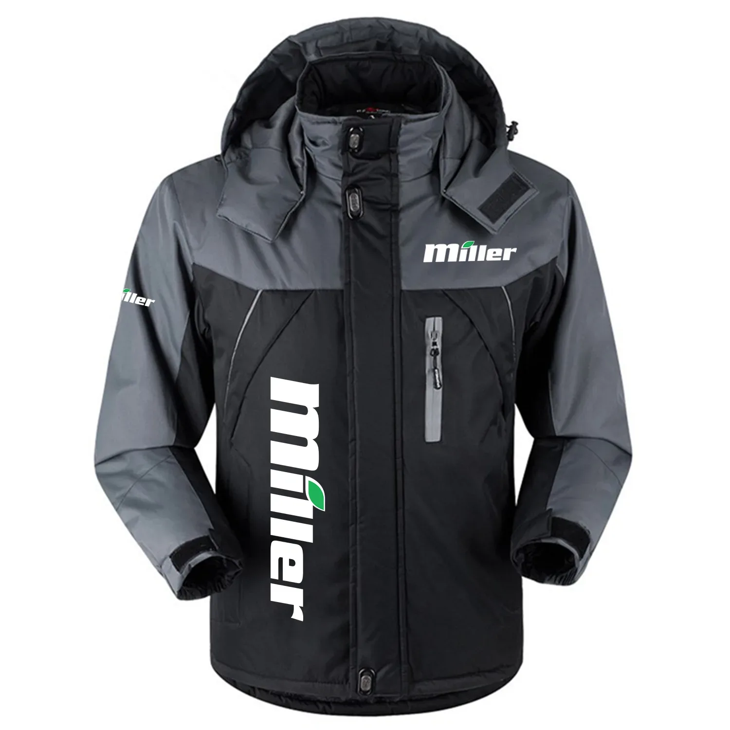 Miller Exclusive Logo Outdoor Charging Suit Slim Fit Plush Waterproof Windproof Jacket Detachable Hood OUFAPCS0819MLZ – Miller Gift