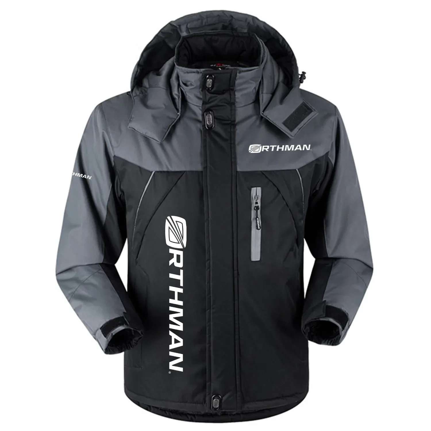 Orthman Exclusive Logo Outdoor Charging Suit Slim Fit Plush Waterproof Windproof Jacket Detachable Hood OUFAPCS0819OMZ – Orthman Gift
