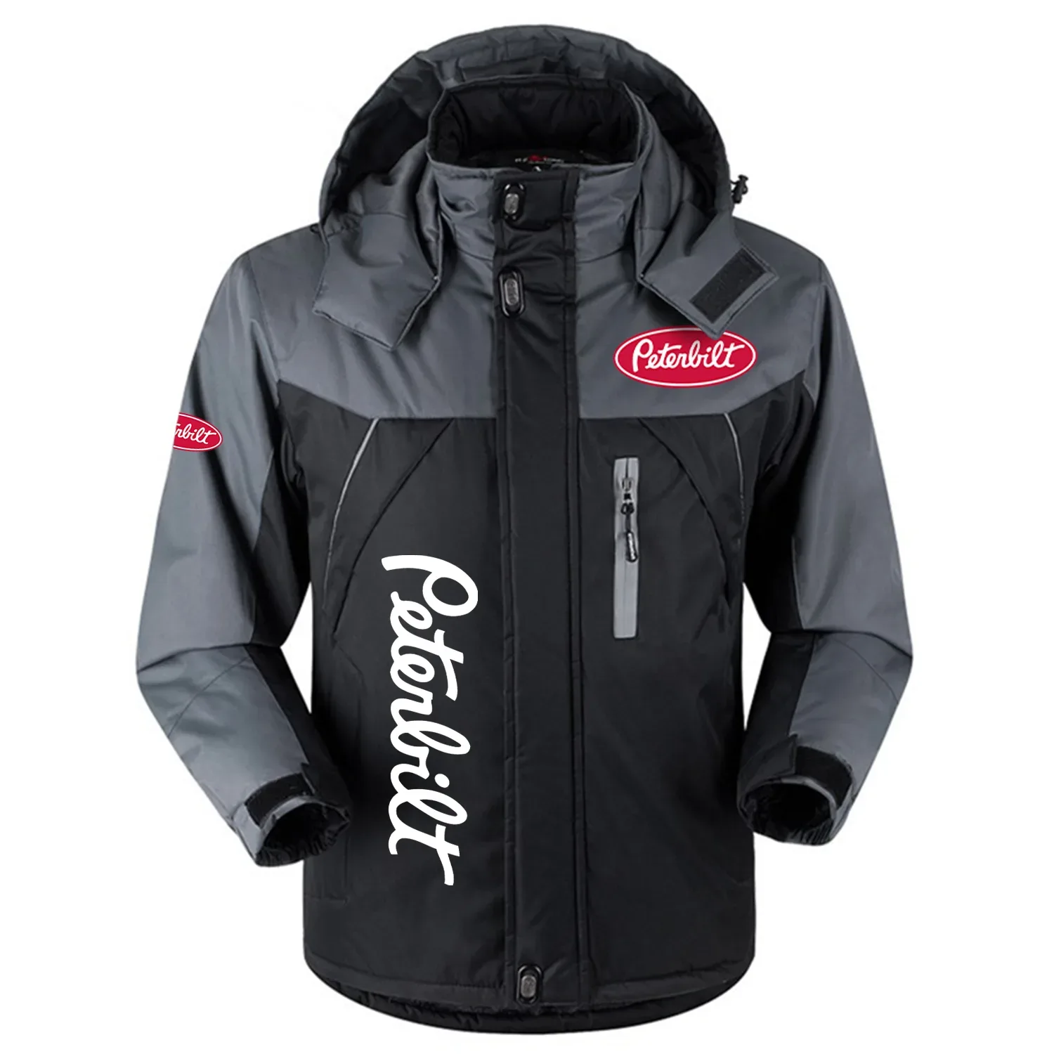 Peterbilt Exclusive Logo Outdoor Charging Suit Slim Fit Plush Waterproof Windproof Jacket Detachable Hood OUFAPCS0819PTZ – Peterbilt Gift Peterbilt Exclusive Logo Outdoor Charging Suit Slim Fit Plush Waterproof Windproof Jacket Detachable Hood OUFAPCS0819PTZ – Peterbilt Gift