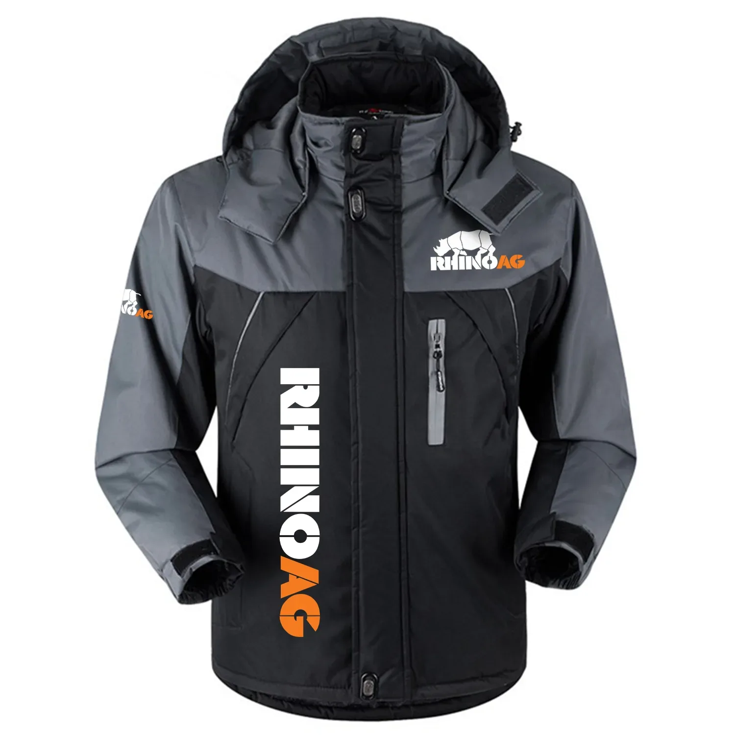 RhinoAg Exclusive Logo Outdoor Charging Suit Slim Fit Plush Waterproof Windproof Jacket Detachable Hood OUFAPCS0819RAZ – RhinoAg Gift