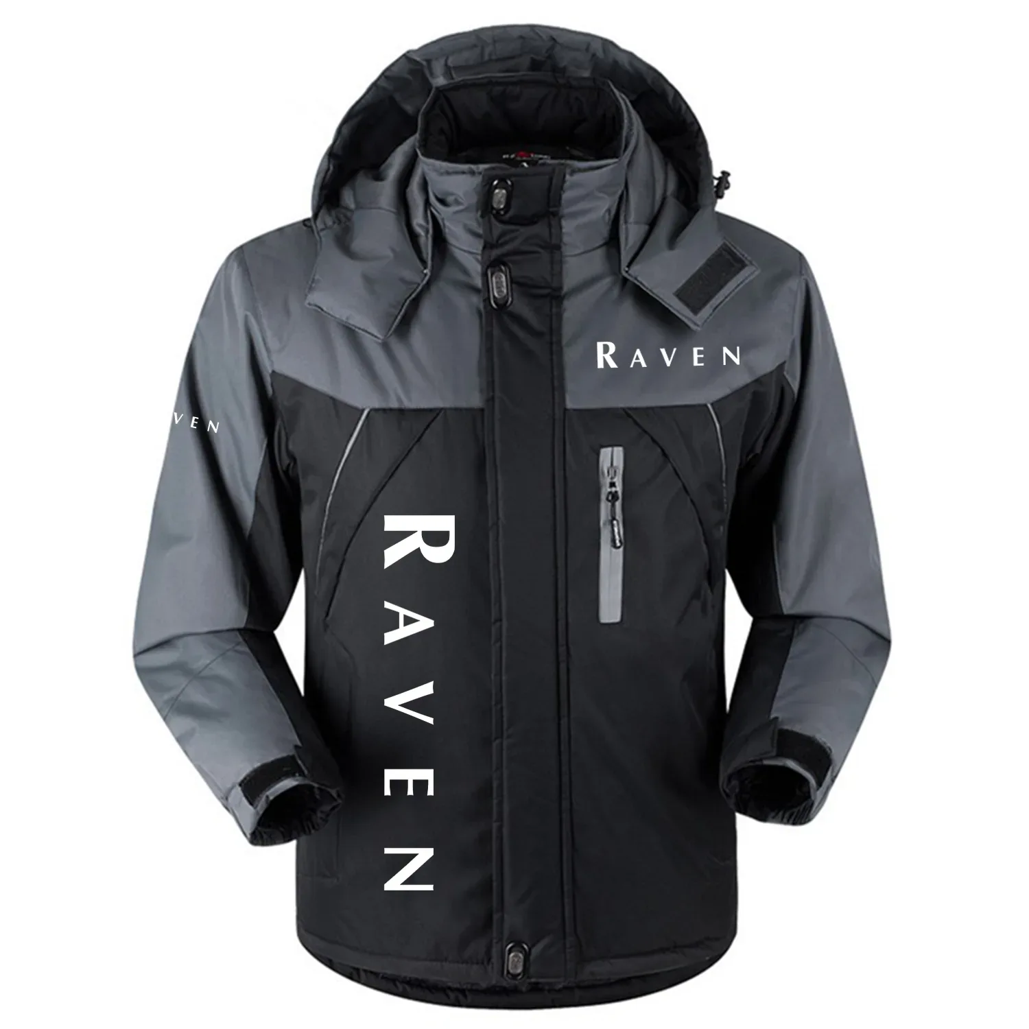 Raven Industries Exclusive Logo Outdoor Charging Suit Slim Fit Plush Waterproof Windproof Jacket Detachable Hood OUFAPCS0819RIZ – Raven Industries Gift Raven Industries Exclusive Logo Outdoor Charging Suit Slim Fit Plush Waterproof Windproof Jacket Detachable Hood OUFAPCS0819RIZ – Raven Industries Gift