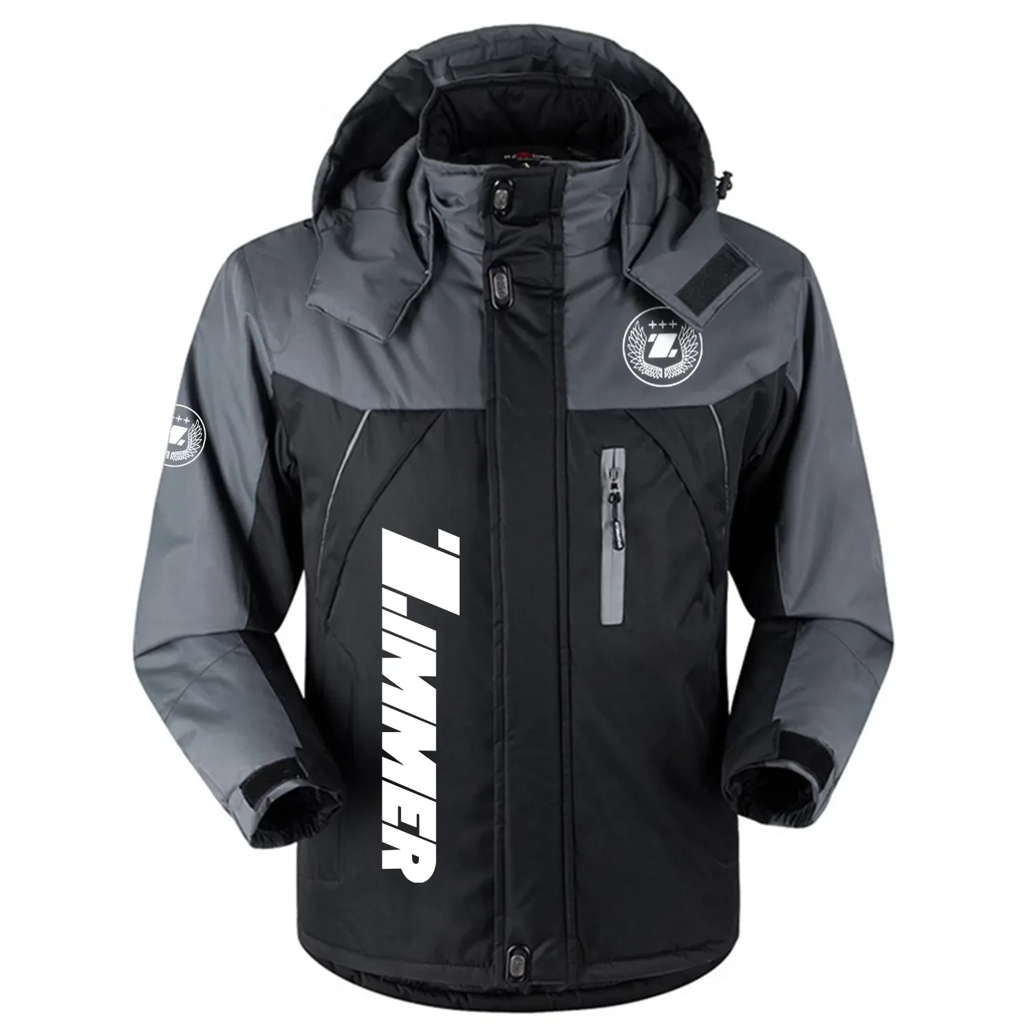 Zimmer Exclusive Logo Outdoor Charging Suit Slim Fit Plush Waterproof Windproof Jacket Detachable Hood OUFAPCS0819ZMZ – Zimmer Jacket