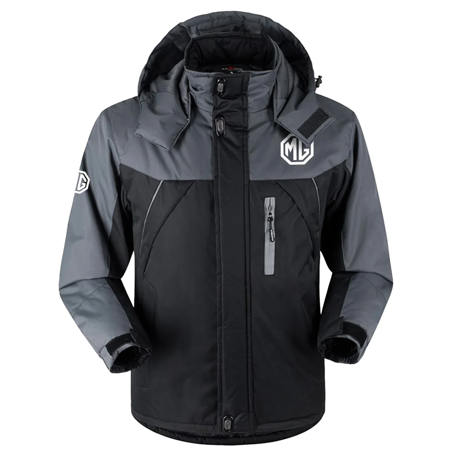 MG Cars Exclusive Logo Outdoor Charging Suit Slim Fit Plush Waterproof Windproof Jacket Detachable Hood OUFAPCS2905MGZ – MG Cars Jacket