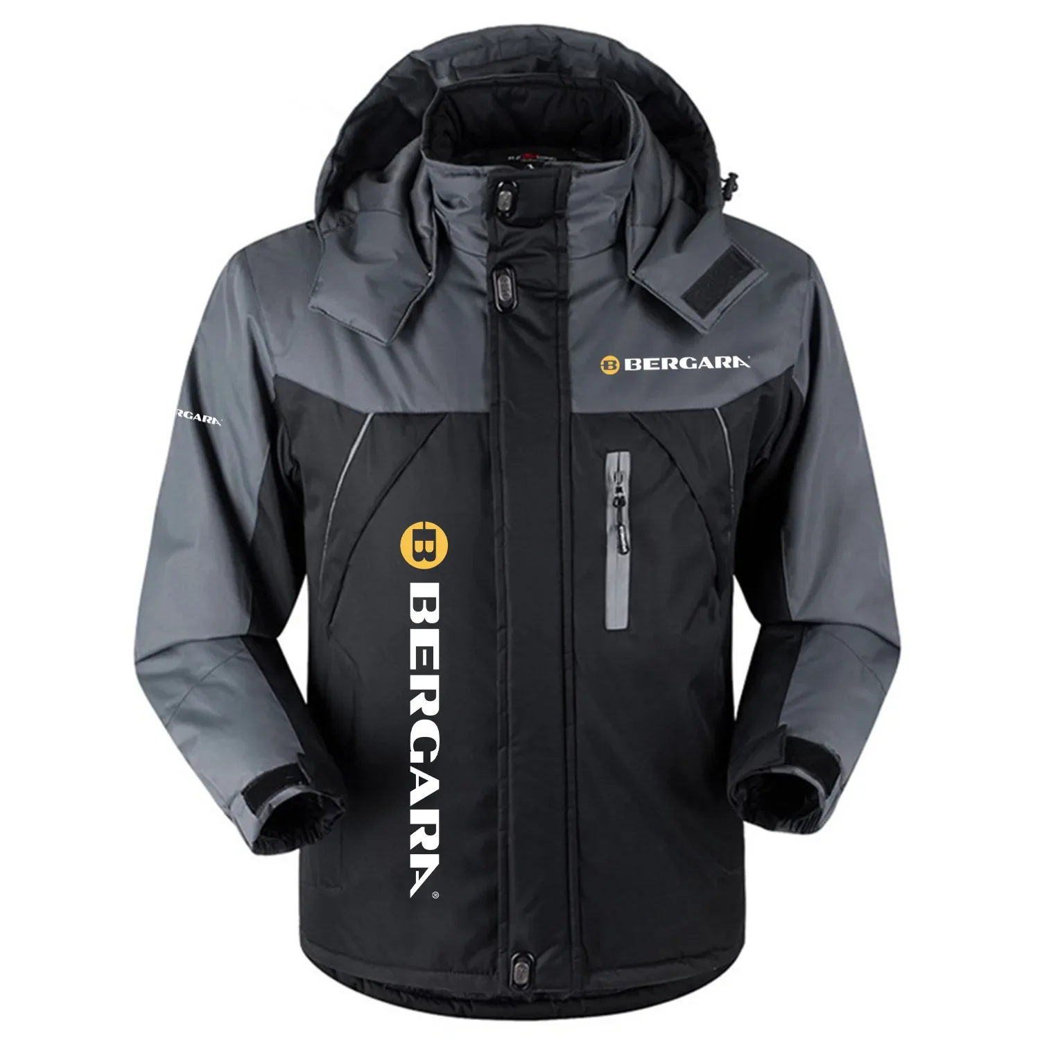 Bergara Exclusive Logo Outdoor Charging Suit Slim Fit Plush Waterproof Windproof Jacket Detachable Hood OUHUPCS0815BGZ – Bergara Jacket Bergara Exclusive Logo Outdoor Charging Suit Slim Fit Plush Waterproof Windproof Jacket Detachable Hood OUHUPCS0815BGZ – Bergara Jacket