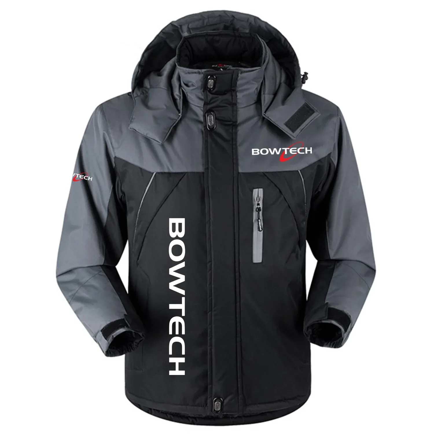 Bowtech Exclusive Logo Outdoor Charging Suit Slim Fit Plush Waterproof Windproof Jacket Detachable Hood OUHUPCS0815BOZ – Bowtech Jacket