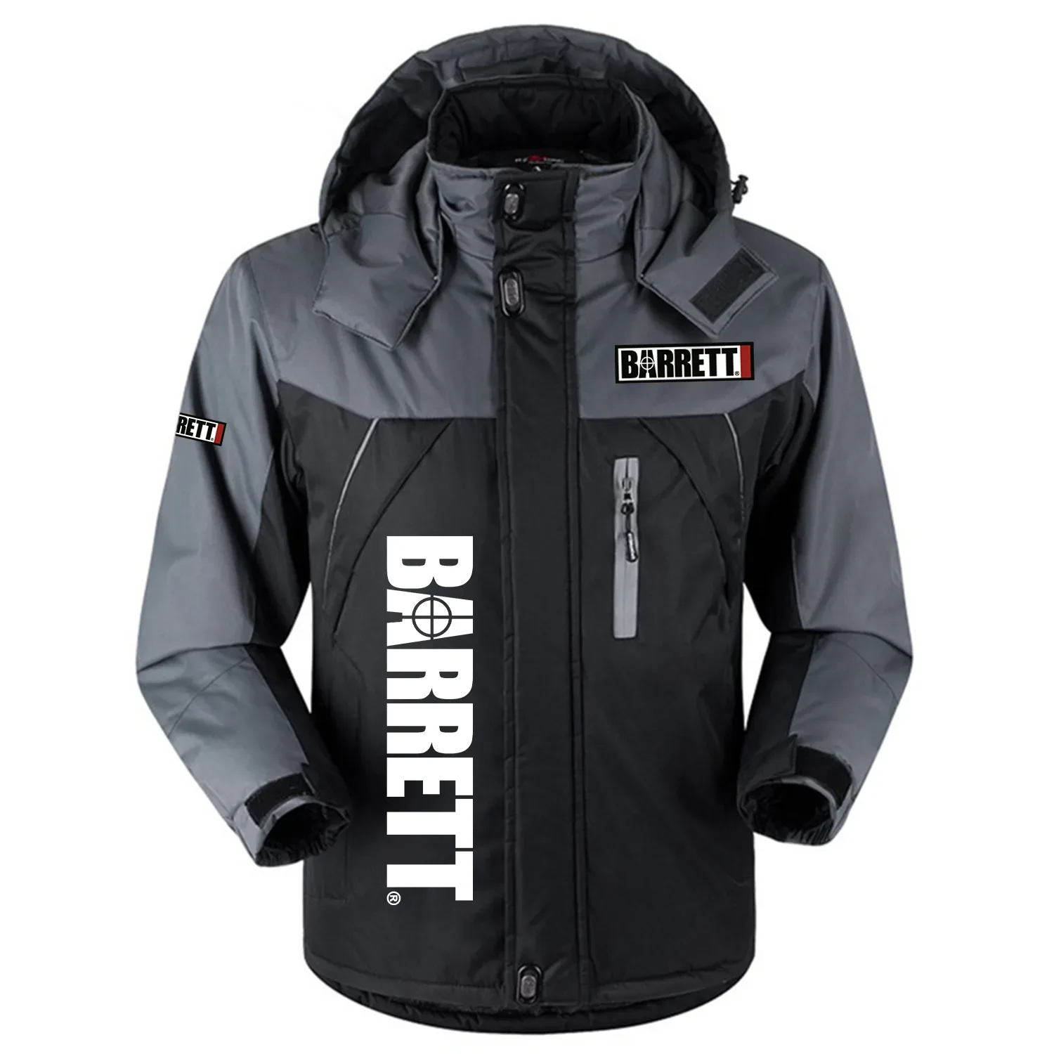 Barrett Exclusive Logo Outdoor Charging Suit Slim Fit Plush Waterproof Windproof Jacket Detachable Hood OUHUPCS0815BTZ – Barrett Jacket