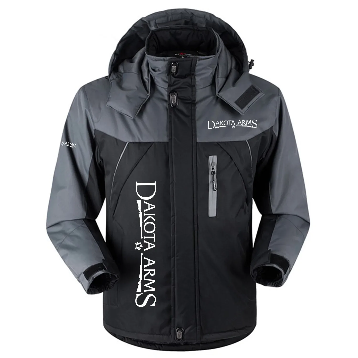 Dakota Arms Exclusive Logo Outdoor Charging Suit Slim Fit Plush Waterproof Windproof Jacket Detachable Hood OUHUPCS0815DAZ – Dakota Arms Jacket
