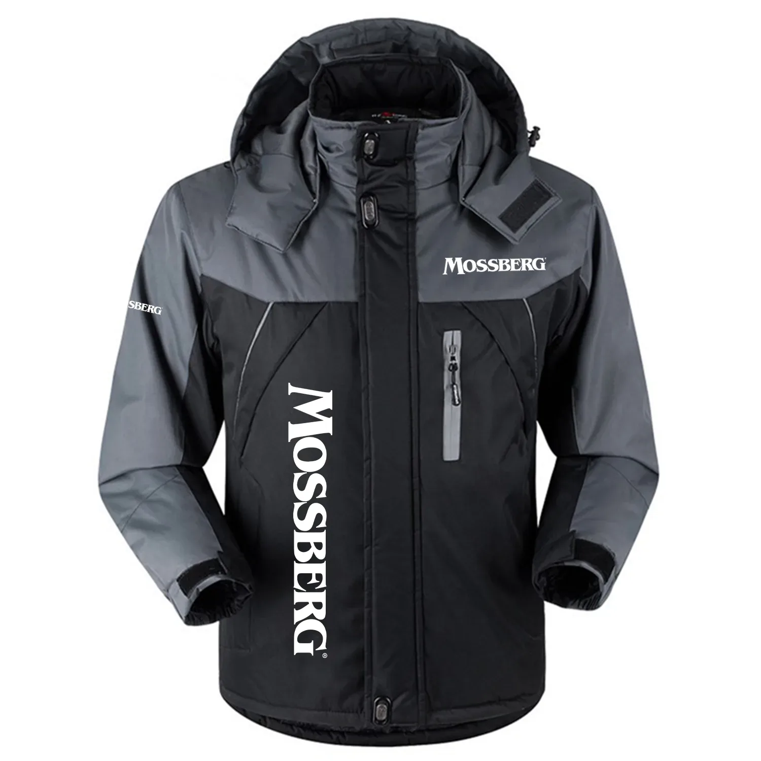 Mossberg Exclusive Logo Outdoor Charging Suit Slim Fit Plush Waterproof Windproof Jacket Detachable Hood OUHUPCS0815MBZ – Mossberg Jacket