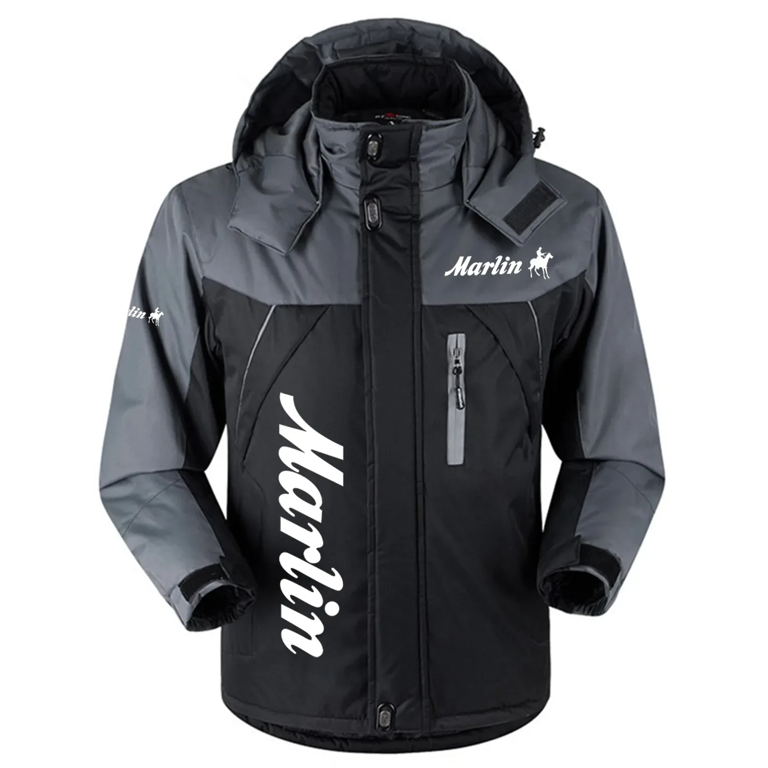 Marlin Exclusive Logo Outdoor Charging Suit Slim Fit Plush Waterproof Windproof Jacket Detachable Hood OUHUPCS0815MRZ – Marlin Jacket Marlin Exclusive Logo Outdoor Charging Suit Slim Fit Plush Waterproof Windproof Jacket Detachable Hood OUHUPCS0815MRZ – Marlin Jacket