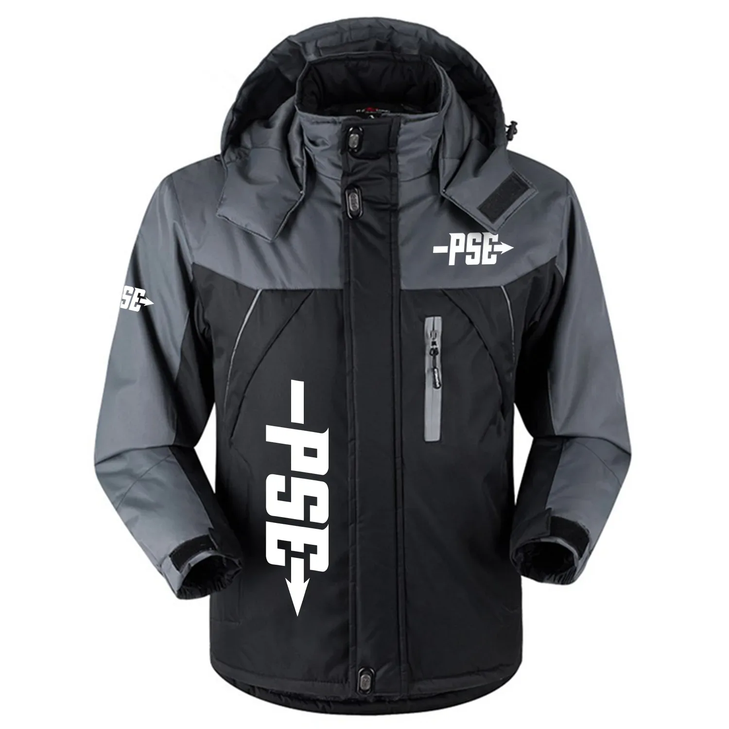 PSE Archery Exclusive Logo Outdoor Charging Suit Slim Fit Plush Waterproof Windproof Jacket Detachable Hood OUHUPCS0815PAZ – PSE Archery Jacket PSE Archery Exclusive Logo Outdoor Charging Suit Slim Fit Plush Waterproof Windproof Jacket Detachable Hood OUHUPCS0815PAZ – PSE Archery Jacket