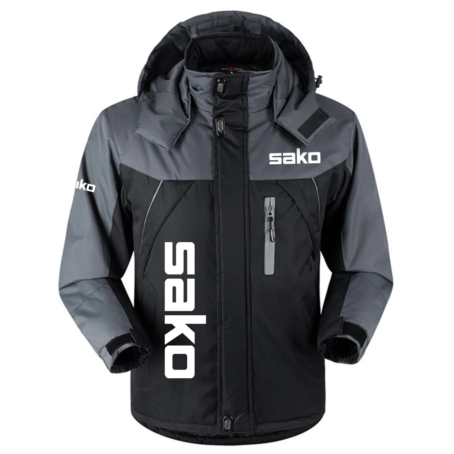 Sako Exclusive Logo Outdoor Charging Suit Slim Fit Plush Waterproof Windproof Jacket Detachable Hood OUHUPCS0815SKZ – Sako Jacket Sako Exclusive Logo Outdoor Charging Suit Slim Fit Plush Waterproof Windproof Jacket Detachable Hood OUHUPCS0815SKZ – Sako Jacket