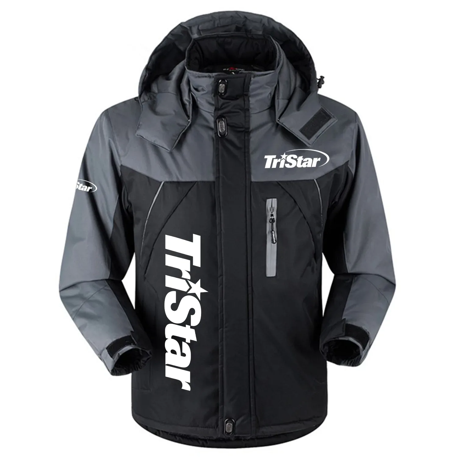 TriStar Arms Exclusive Logo Outdoor Charging Suit Slim Fit Plush Waterproof Windproof Jacket Detachable Hood OUHUPCS0815TAZ – TriStar Arms Jacket