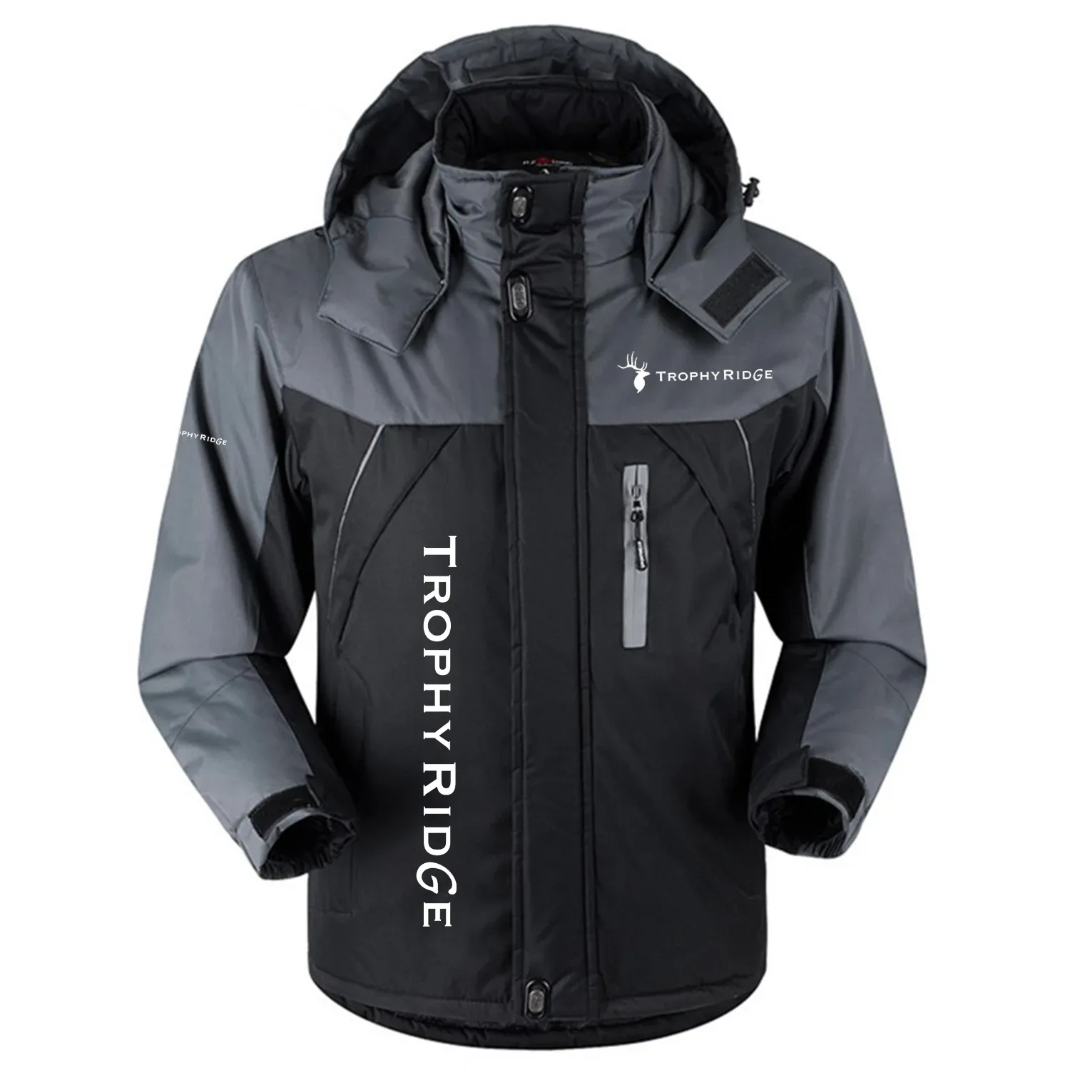 Trophy Ridge Exclusive Logo Outdoor Charging Suit Slim Fit Plush Waterproof Windproof Jacket Detachable Hood OUHUPCS0815TRZ – Trophy Ridge Jacket