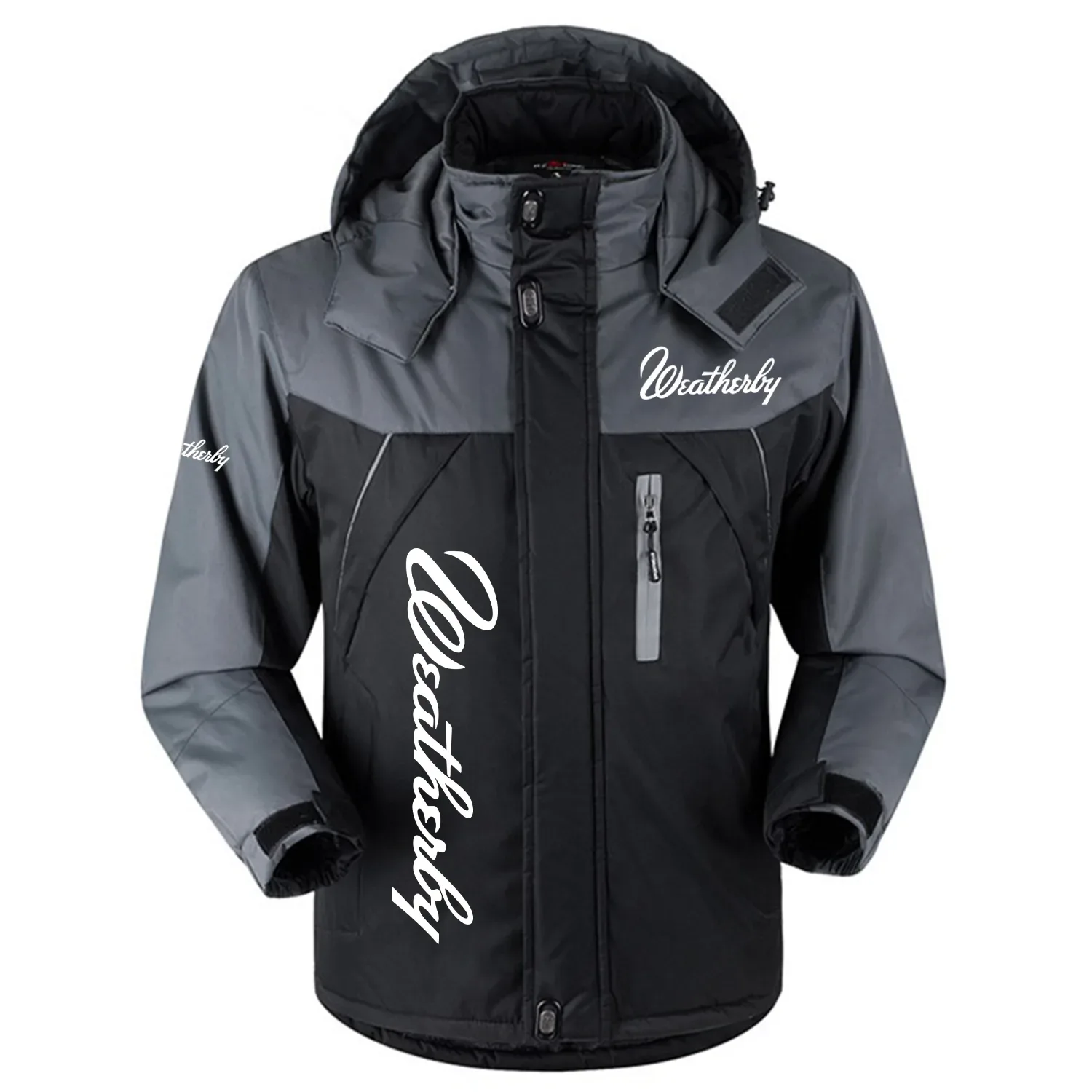 Weatherby Exclusive Logo Outdoor Charging Suit Slim Fit Plush Waterproof Windproof Jacket Detachable Hood OUHUPCS0815WBZ – Weatherby Jacket