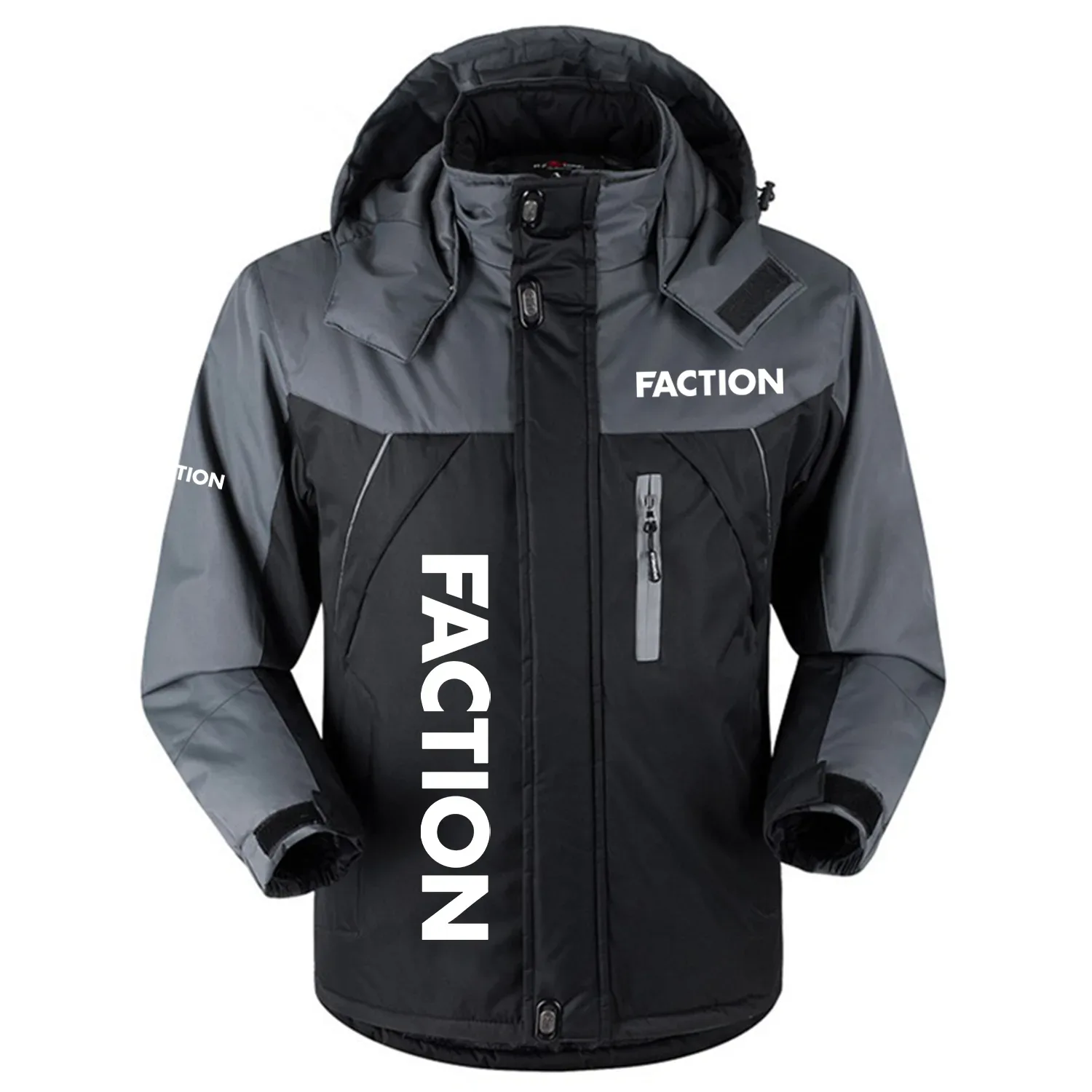 Faction Exclusive Logo Outdoor Charging Suit Slim Fit Plush Waterproof Windproof Jacket Detachable Hood OUSKPCS0820FAZ – Faction Gift Faction Exclusive Logo Outdoor Charging Suit Slim Fit Plush Waterproof Windproof Jacket Detachable Hood OUSKPCS0820FAZ – Faction Gift