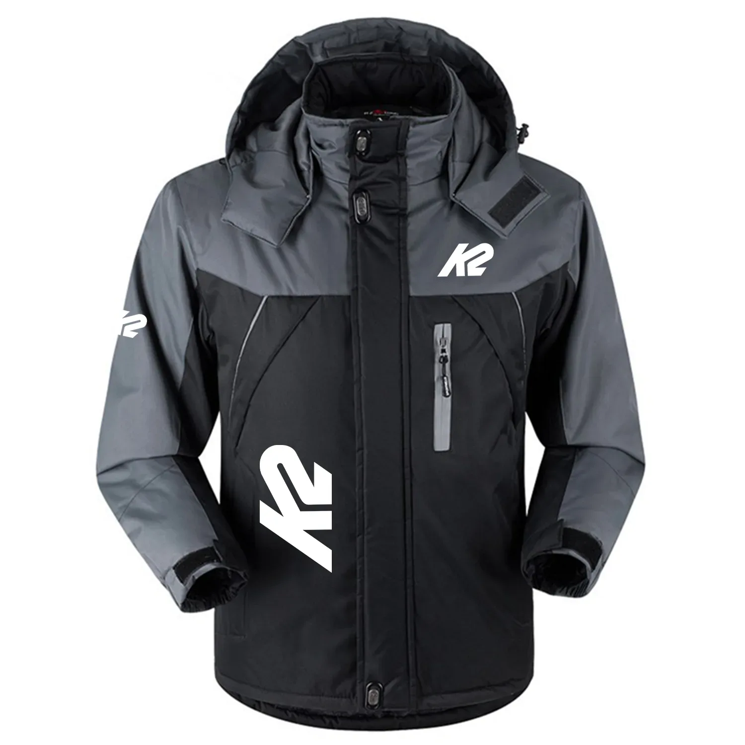 K2 Exclusive Logo Outdoor Charging Suit Slim Fit Plush Waterproof Windproof Jacket Detachable Hood OUSKPCS0820K2Z – K2 Gift