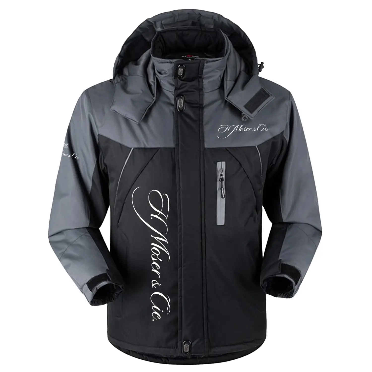 H. Moser & Cie Exclusive Logo Outdoor Charging Suit Slim Fit Plush Waterproof Windproof Jacket Detachable Hood OUWCPCS0805HCZ – H. Moser & Cie Jacket