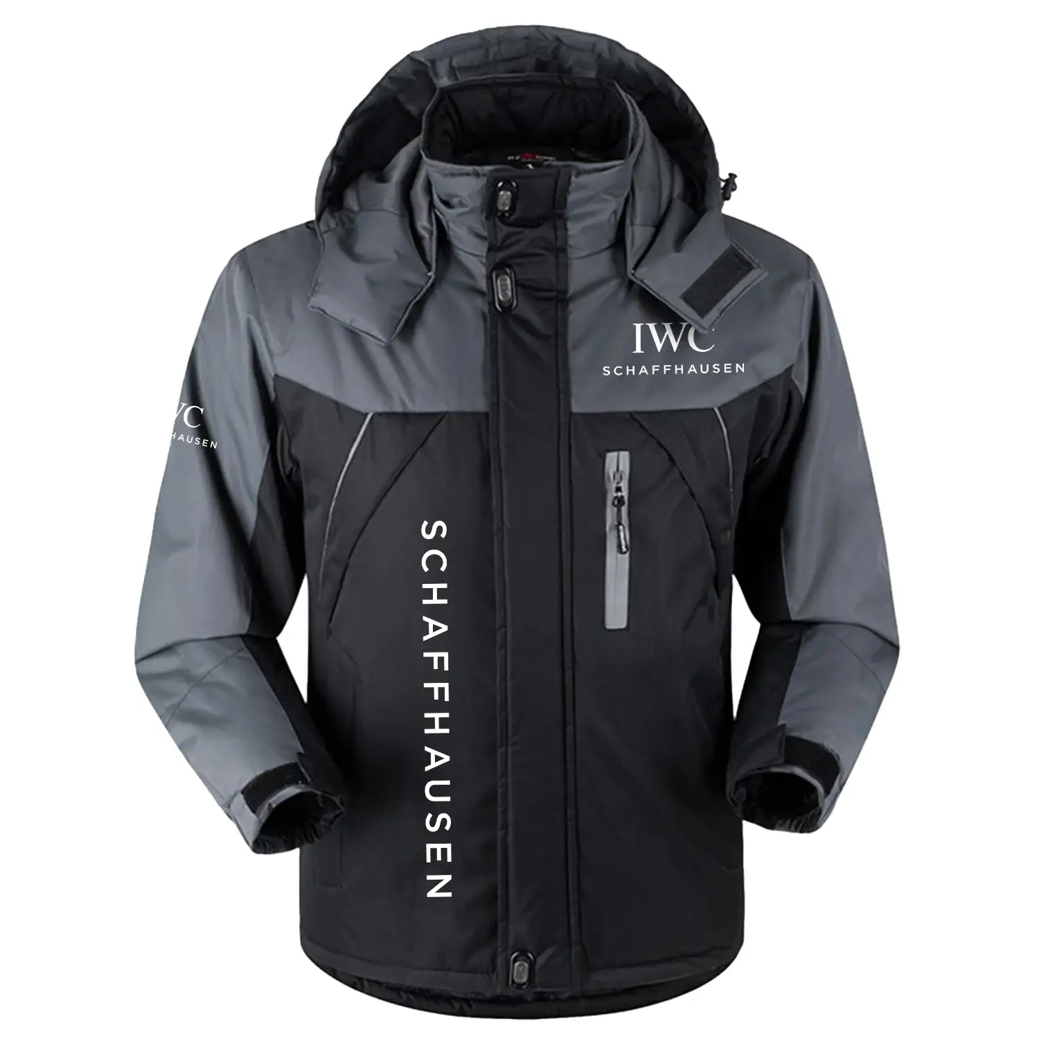 IWC Schaffhausen Exclusive Logo Outdoor Charging Suit Slim Fit Plush Waterproof Windproof Jacket Detachable Hood OUWCPCS0805ISZ – IWC Schaffhausen Jacket