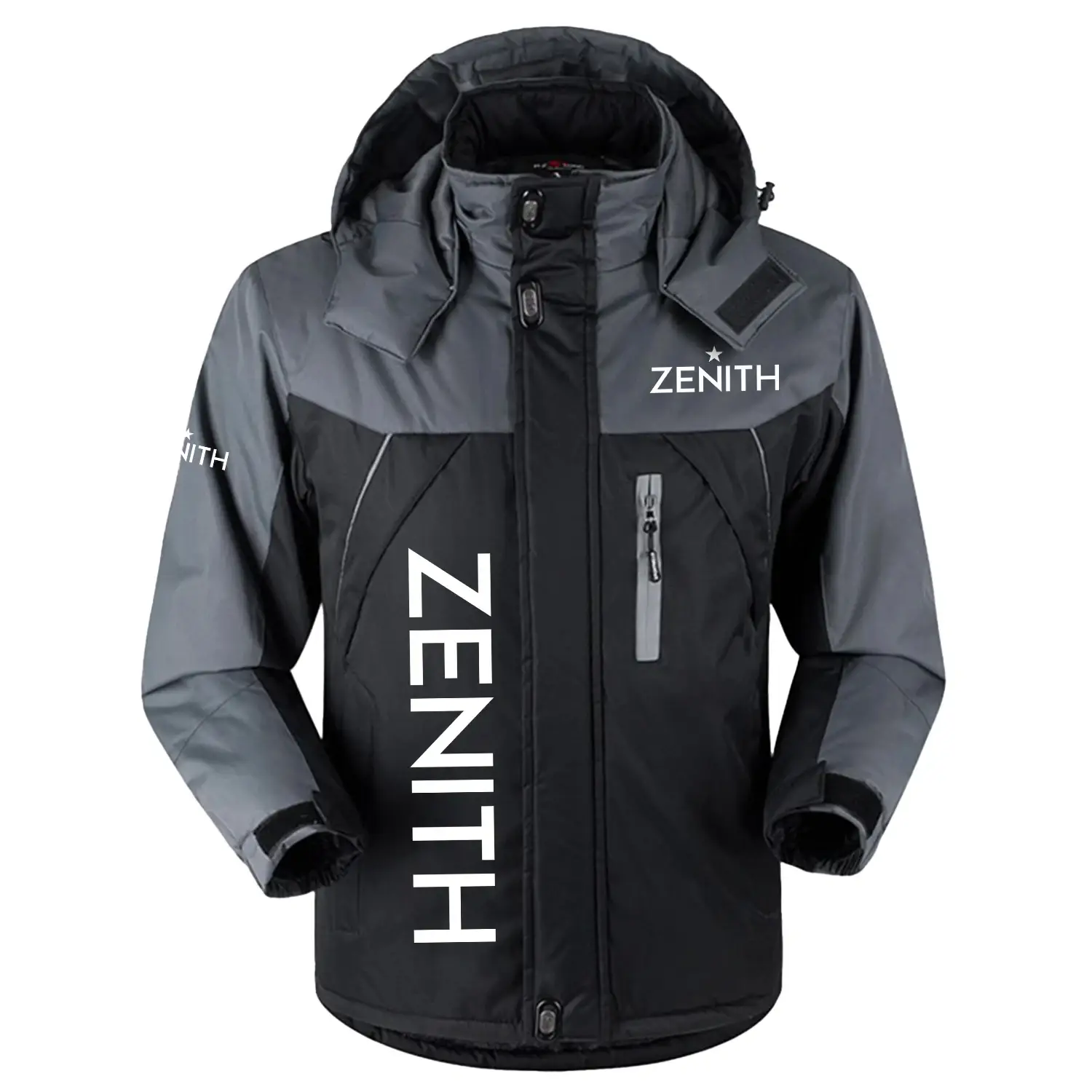 Zenith Exclusive Logo Outdoor Charging Suit Slim Fit Plush Waterproof Windproof Jacket Detachable Hood OUWCPCS0805ZNZ – Zenith Jacket