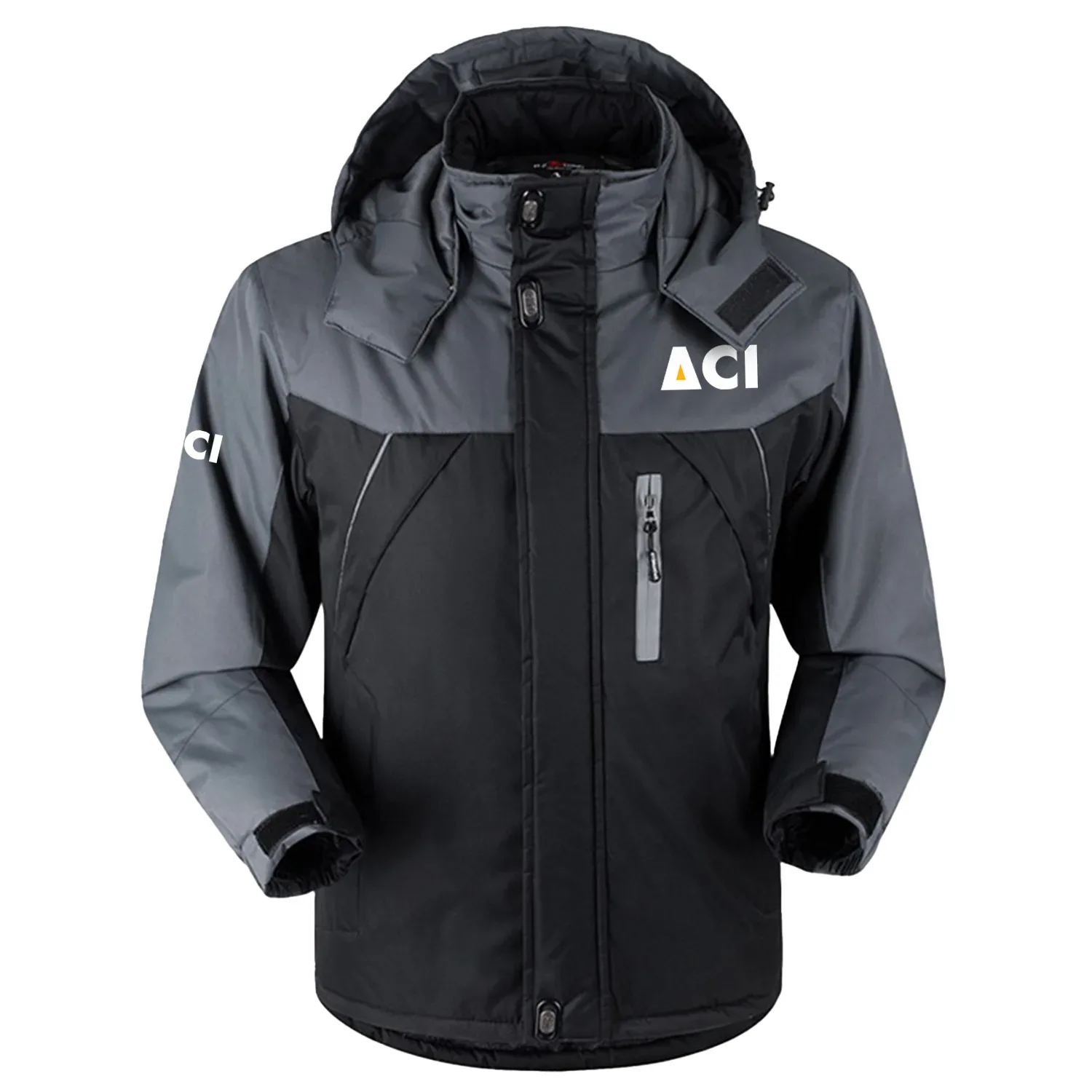 Aero Communications Exclusive Logo Outdoor Charging Suit Slim Fit Plush Waterproof Windproof Jacket Detachable Hood TOTTPCS1012ACZ – Aero Communications Jacket