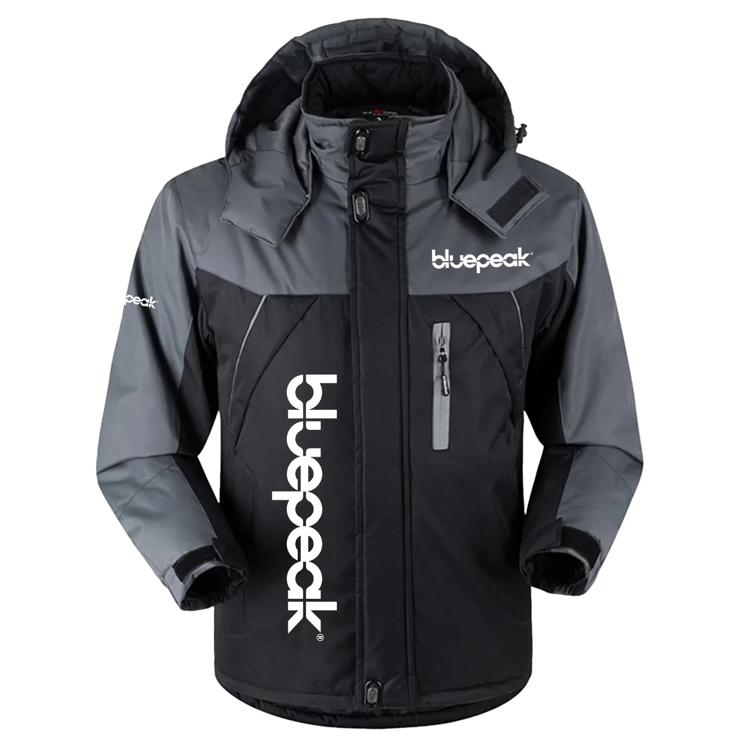 Bluepeak Exclusive Logo Outdoor Charging Suit Slim Fit Plush Waterproof Windproof Jacket Detachable Hood TOTTPCS1012BPZ – Bluepeak Jacket Bluepeak Exclusive Logo Outdoor Charging Suit Slim Fit Plush Waterproof Windproof Jacket Detachable Hood TOTTPCS1012BPZ – Bluepeak Jacket