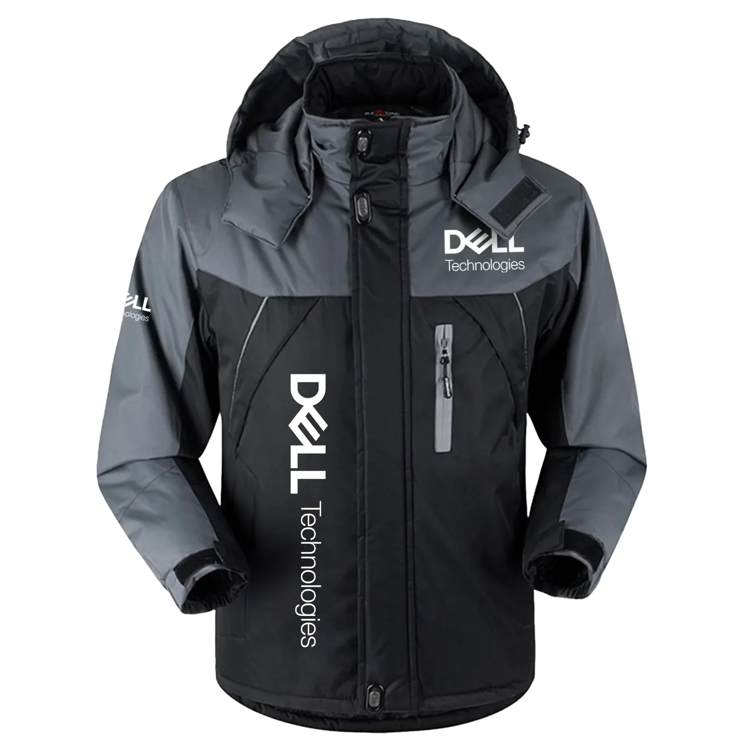 Dell Technologies Exclusive Logo Outdoor Charging Suit Slim Fit Plush Waterproof Windproof Jacket Detachable Hood TOTTPCS1012DEZ – Dell Technologies Jacket