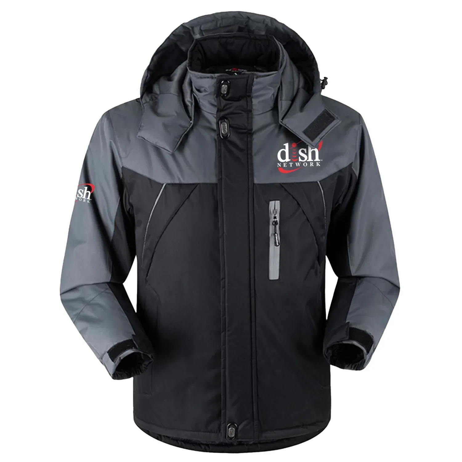 Dish Network Exclusive Logo Outdoor Charging Suit Slim Fit Plush Waterproof Windproof Jacket Detachable Hood TOTTPCS1012DNZ – Dish Network Jacket Dish Network Exclusive Logo Outdoor Charging Suit Slim Fit Plush Waterproof Windproof Jacket Detachable Hood TOTTPCS1012DNZ – Dish Network Jacket