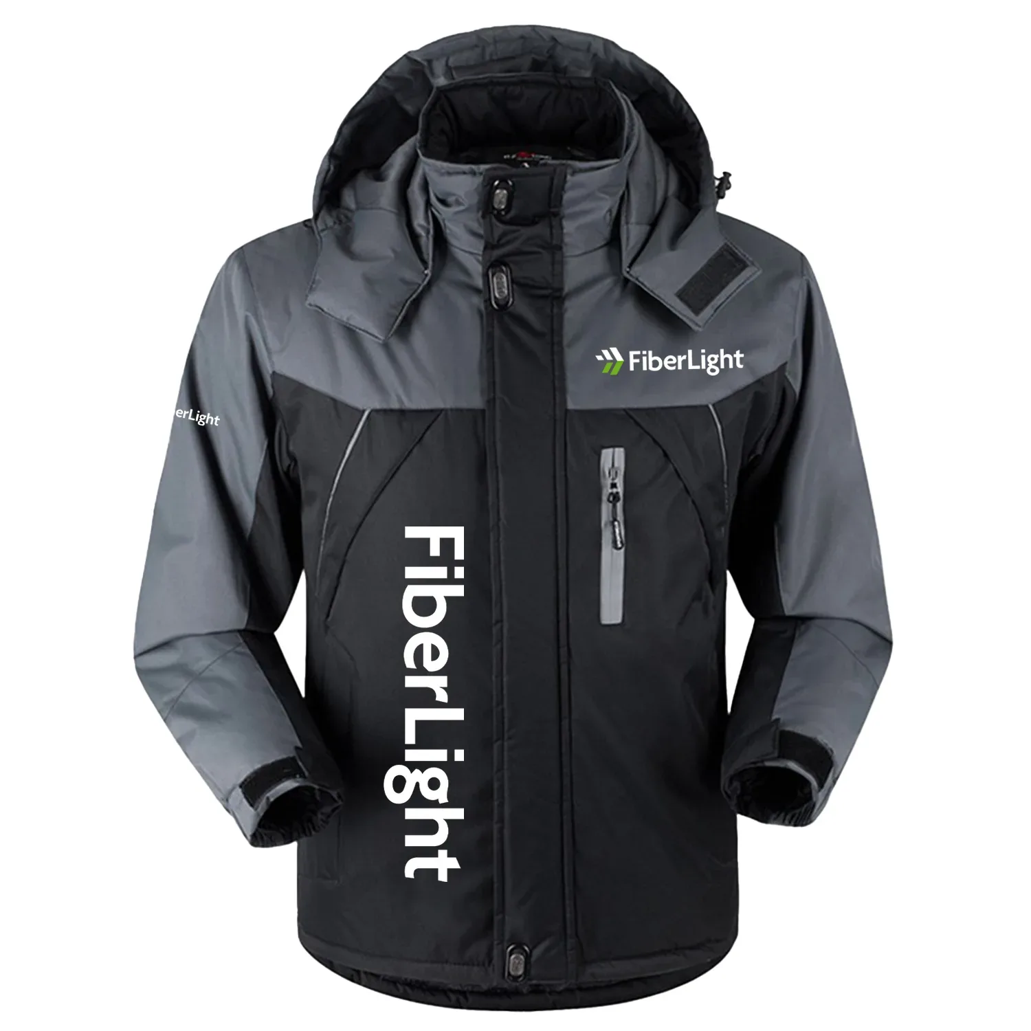 FiberLight Exclusive Logo Outdoor Charging Suit Slim Fit Plush Waterproof Windproof Jacket Detachable Hood TOTTPCS1012FLZ – FiberLight Jacket FiberLight Exclusive Logo Outdoor Charging Suit Slim Fit Plush Waterproof Windproof Jacket Detachable Hood TOTTPCS1012FLZ – FiberLight Jacket