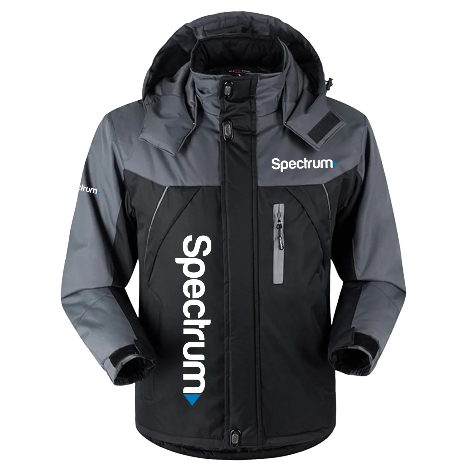 Spectrum Charter Communications Exclusive Logo Outdoor Charging Suit Slim Fit Plush Waterproof Windproof Jacket Detachable Hood TOTTPCS1012SCZ – Spectrum Charter Communications Jacket Spectrum Charter Communications Exclusive Logo Outdoor Charging Suit Slim Fit Plush Waterproof Windproof Jacket Detachable Hood TOTTPCS1012SCZ – Spectrum Charter Communications Jacket