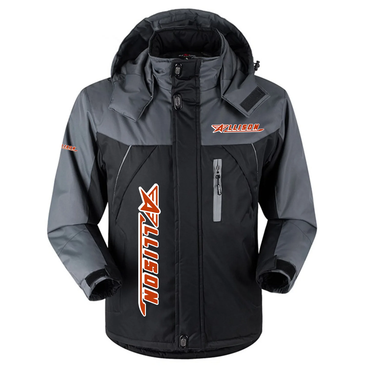 Allison Exclusive Logo Outdoor Charging Suit Slim Fit Plush Waterproof Windproof Jacket Detachable Hood TTPDPCS2409ALNZ – Allison Jacket Allison Exclusive Logo Outdoor Charging Suit Slim Fit Plush Waterproof Windproof Jacket Detachable Hood TTPDPCS2409ALNZ – Allison Jacket